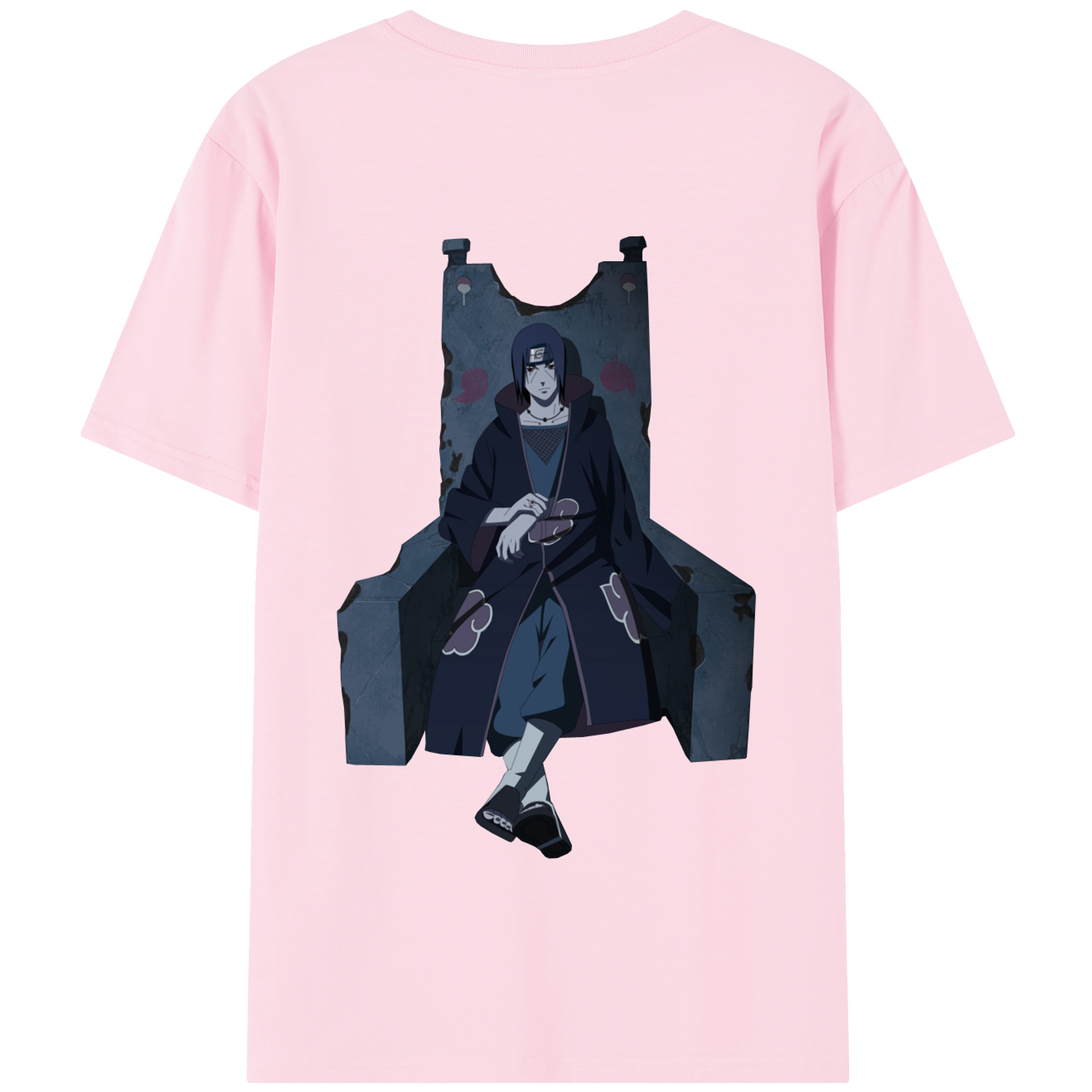 （画像用） NARUTO -ナルト- うちは イタチ Uchiha Itachi 綿100％半袖Tシャツ（背面プリント）