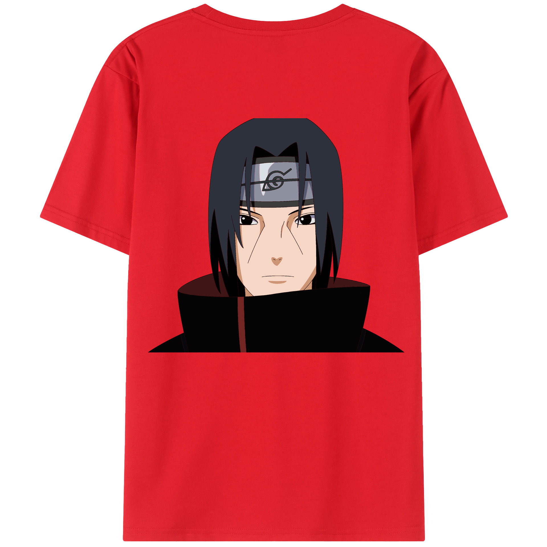 （画像用） NARUTO -ナルト- うちは イタチ Uchiha Itachi 綿100％半袖Tシャツ（背面プリント）