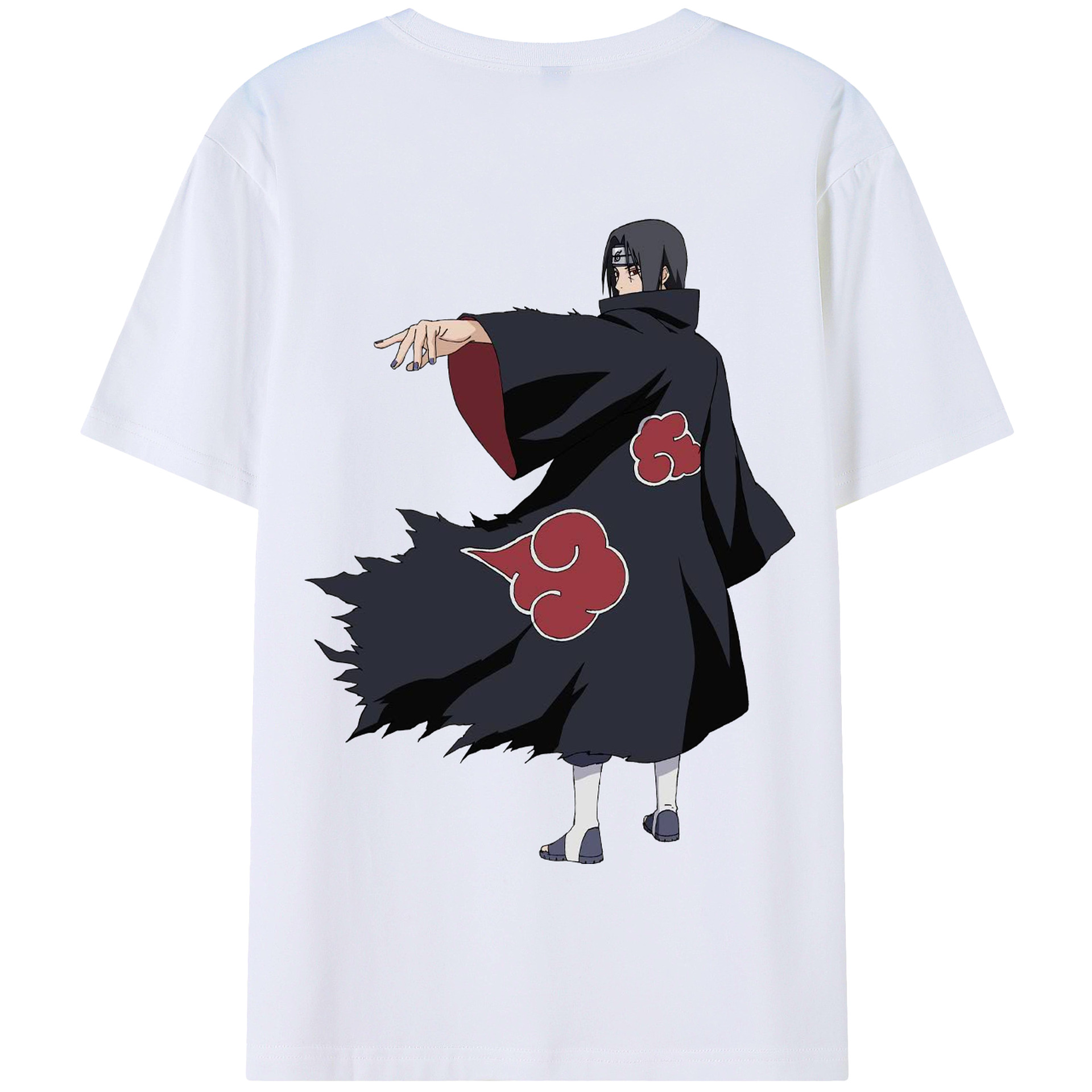 （画像用） NARUTO -ナルト- うちは イタチ Uchiha Itachi 綿100％半袖Tシャツ（背面プリント）