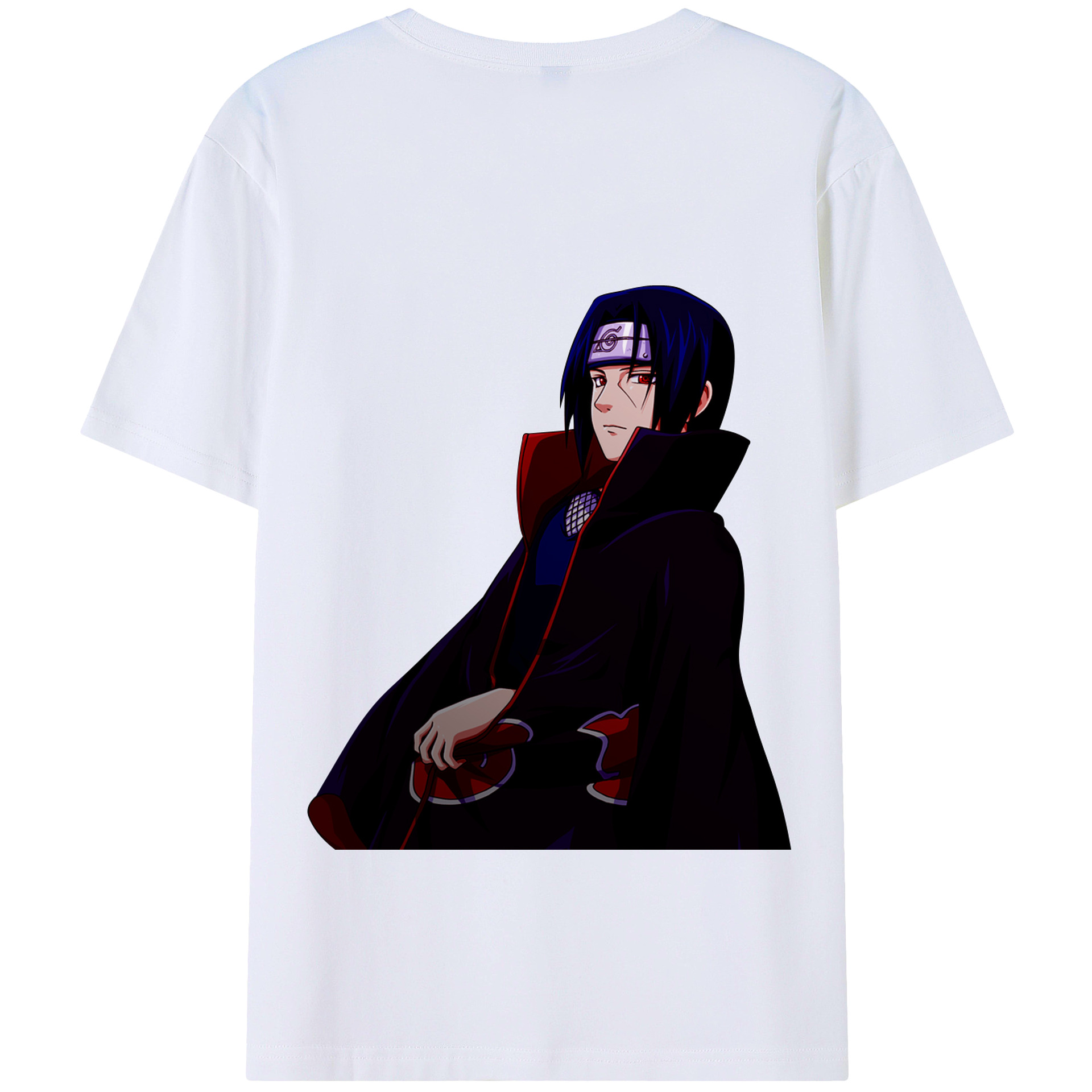 （画像用） NARUTO -ナルト- うちは イタチ Uchiha Itachi 綿100％半袖Tシャツ（背面プリント）