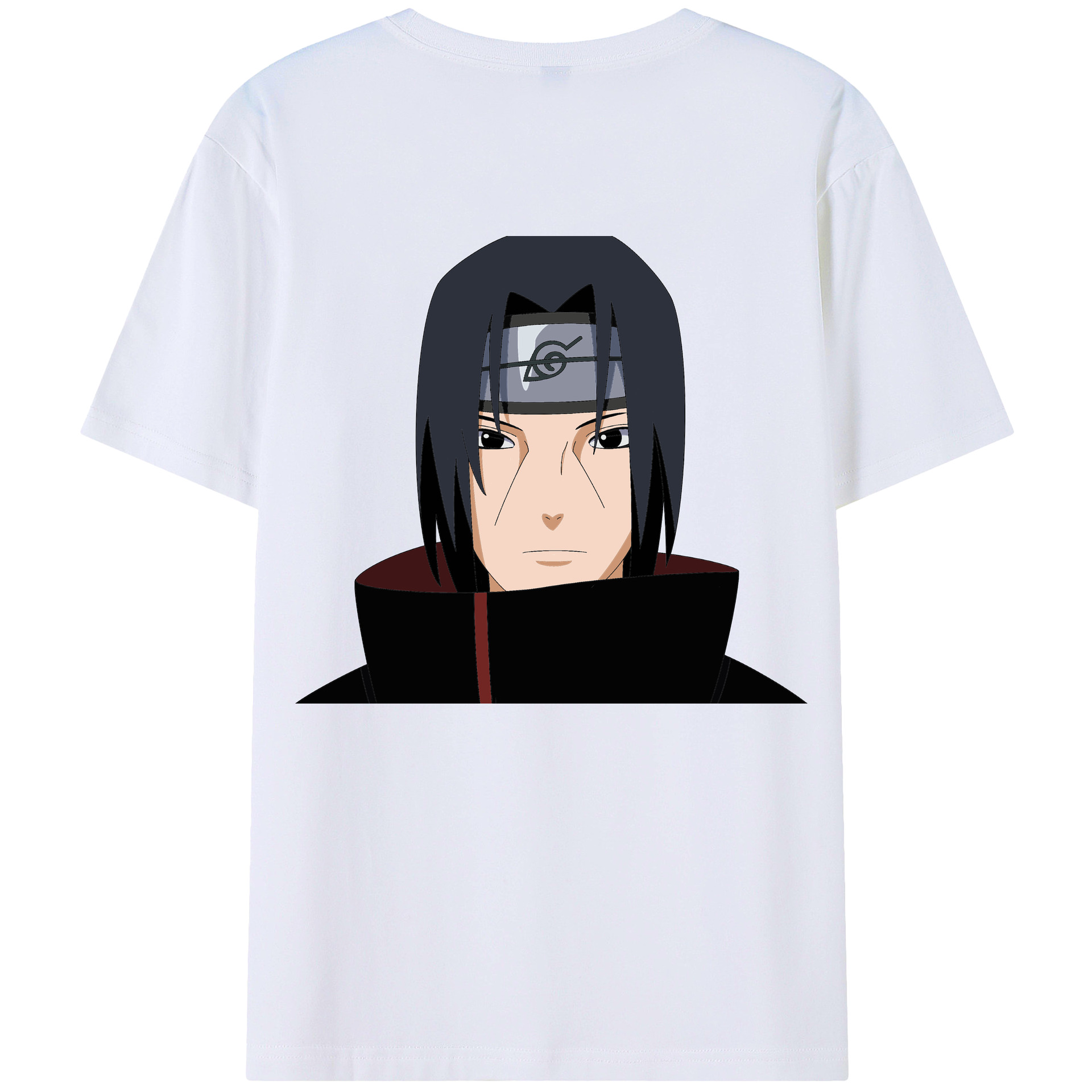 （画像用） NARUTO -ナルト- うちは イタチ Uchiha Itachi 綿100％半袖Tシャツ（背面プリント）