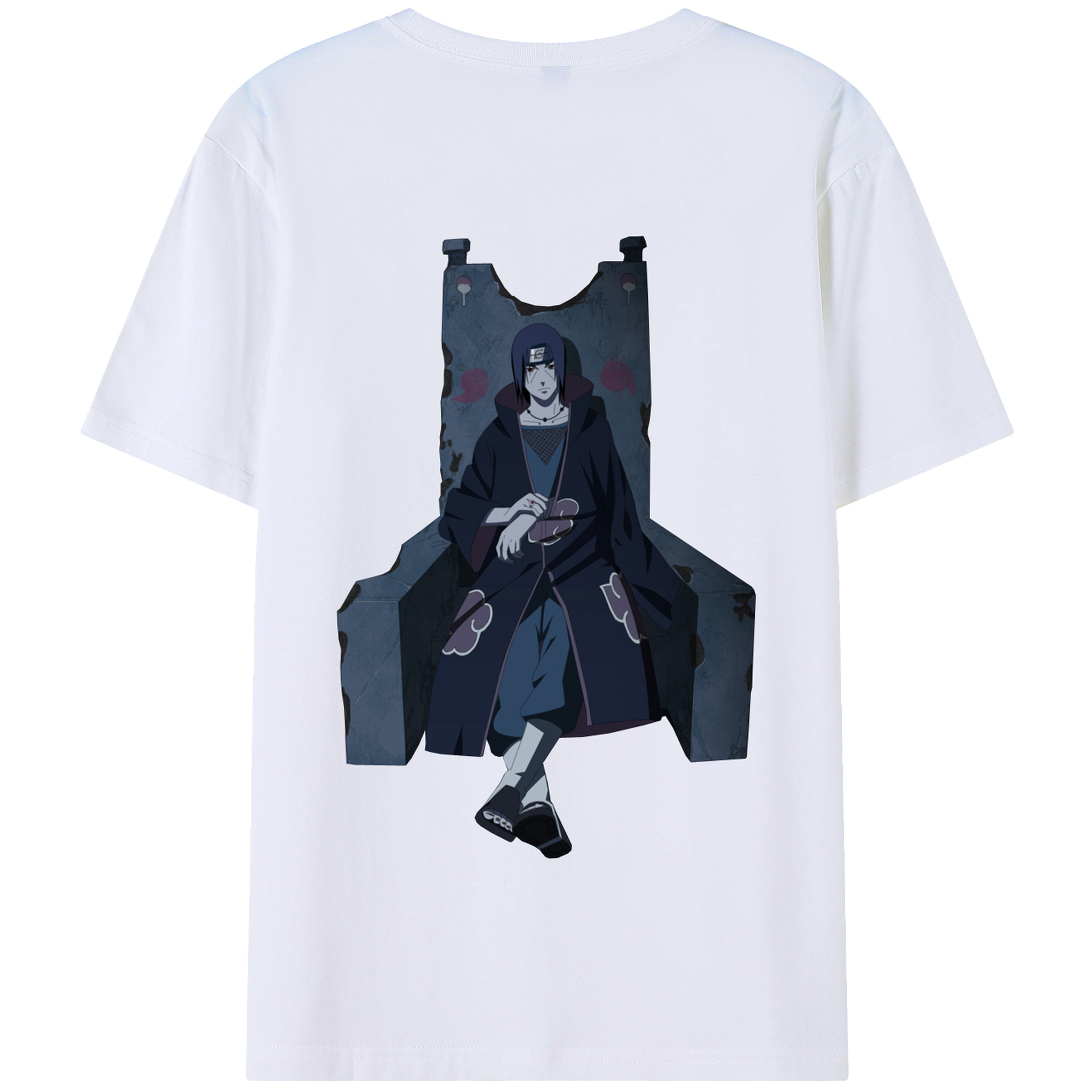 （画像用） NARUTO -ナルト- うちは イタチ Uchiha Itachi 綿100％半袖Tシャツ（背面プリント）
