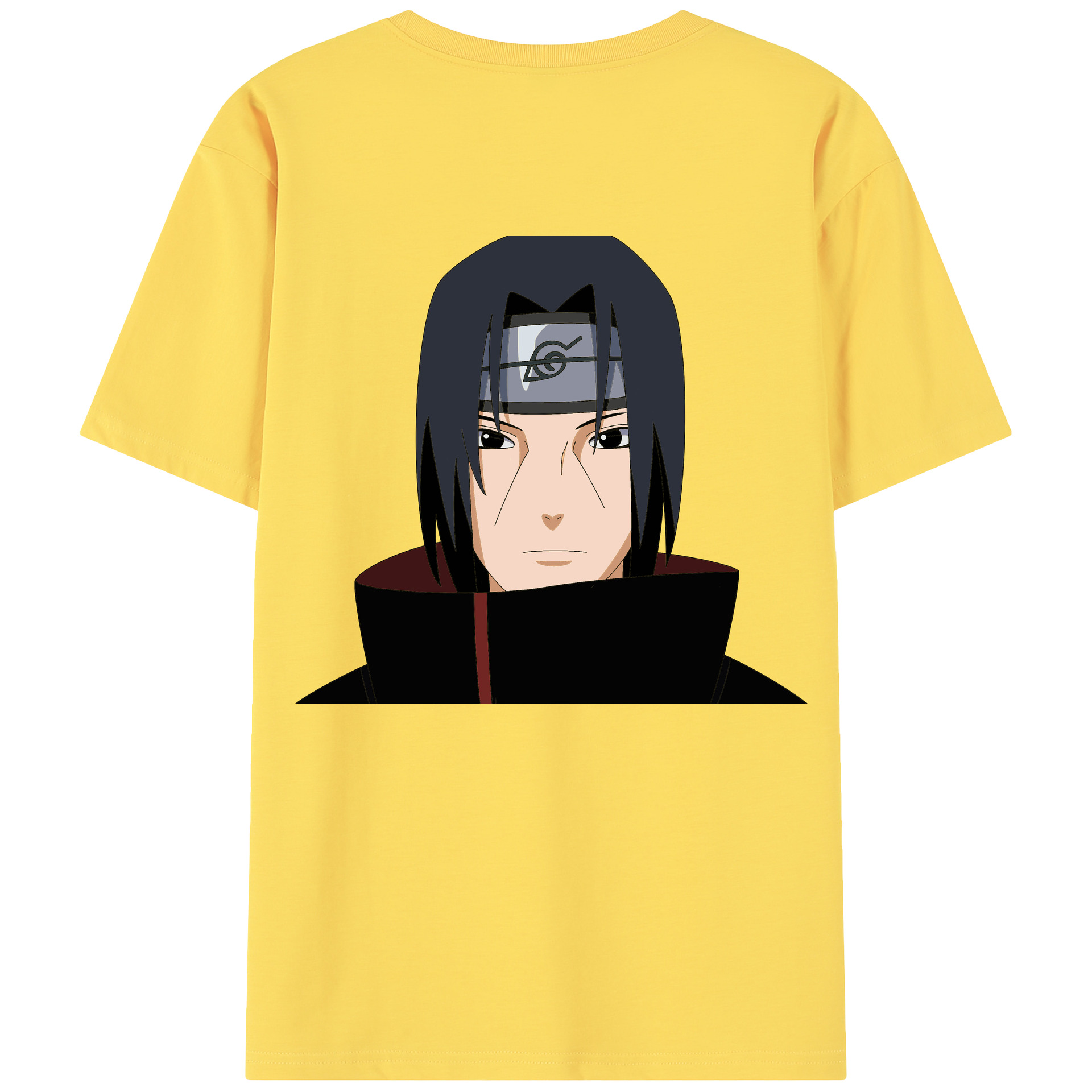 （画像用） NARUTO -ナルト- うちは イタチ Uchiha Itachi 綿100％半袖Tシャツ（背面プリント）