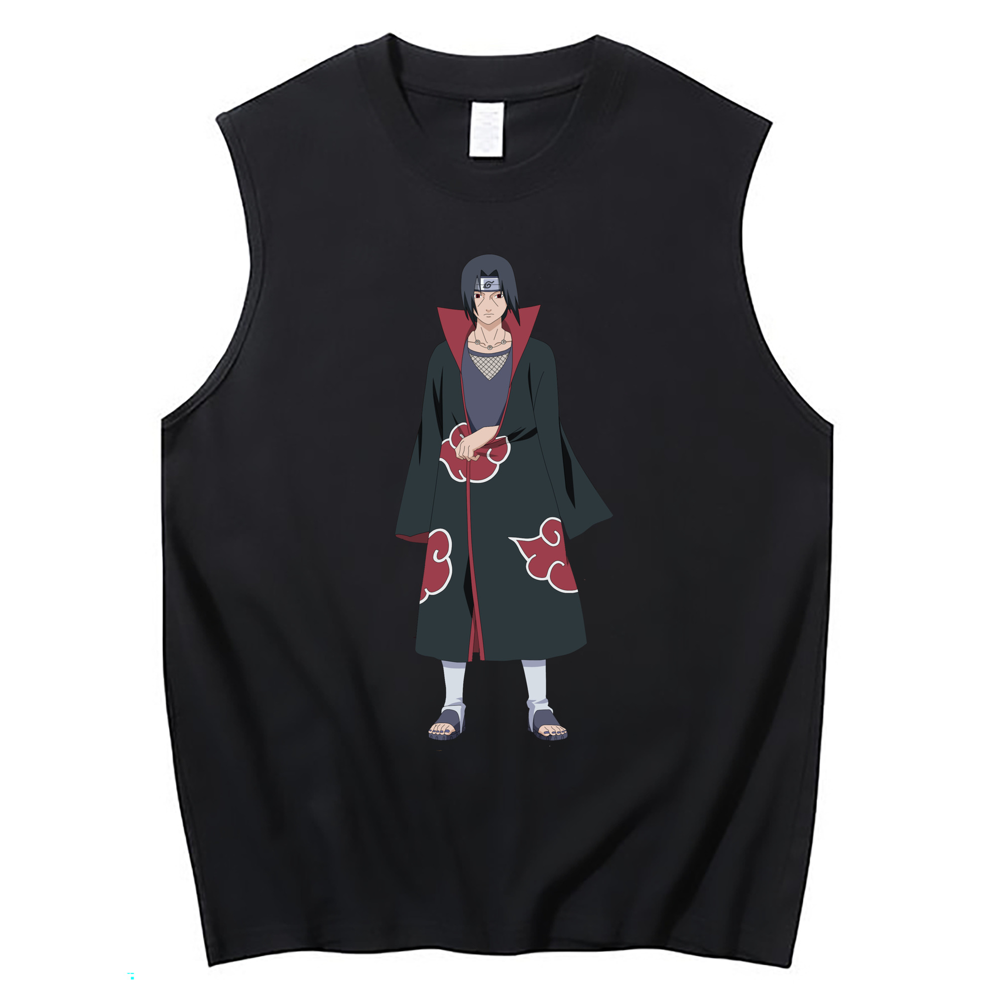 （画像用） NARUTO -ナルト- うちは イタチ Uchiha Itachi コットン100％タンクトップ（フロントプリント）