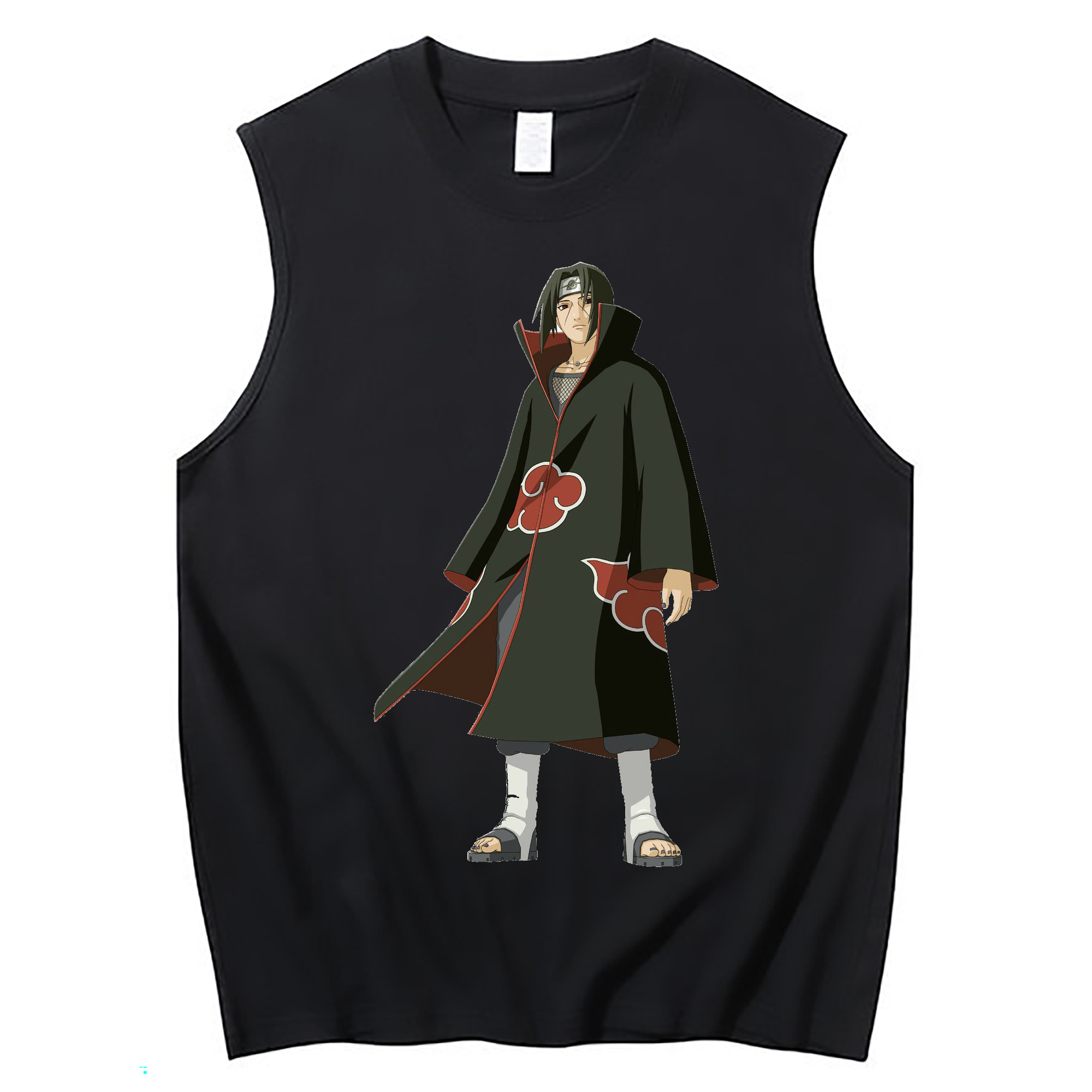 （画像用） NARUTO -ナルト- うちは イタチ Uchiha Itachi コットン100％タンクトップ（フロントプリント）