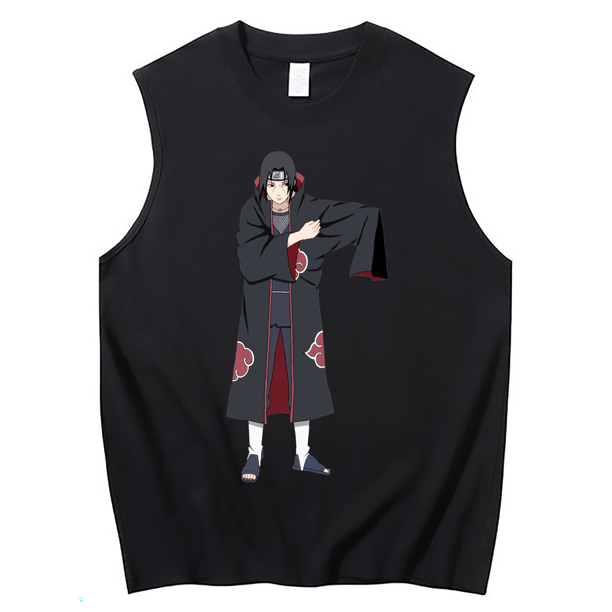 （画像用） NARUTO -ナルト- うちは イタチ Uchiha Itachi コットン100％タンクトップ（フロントプリント）