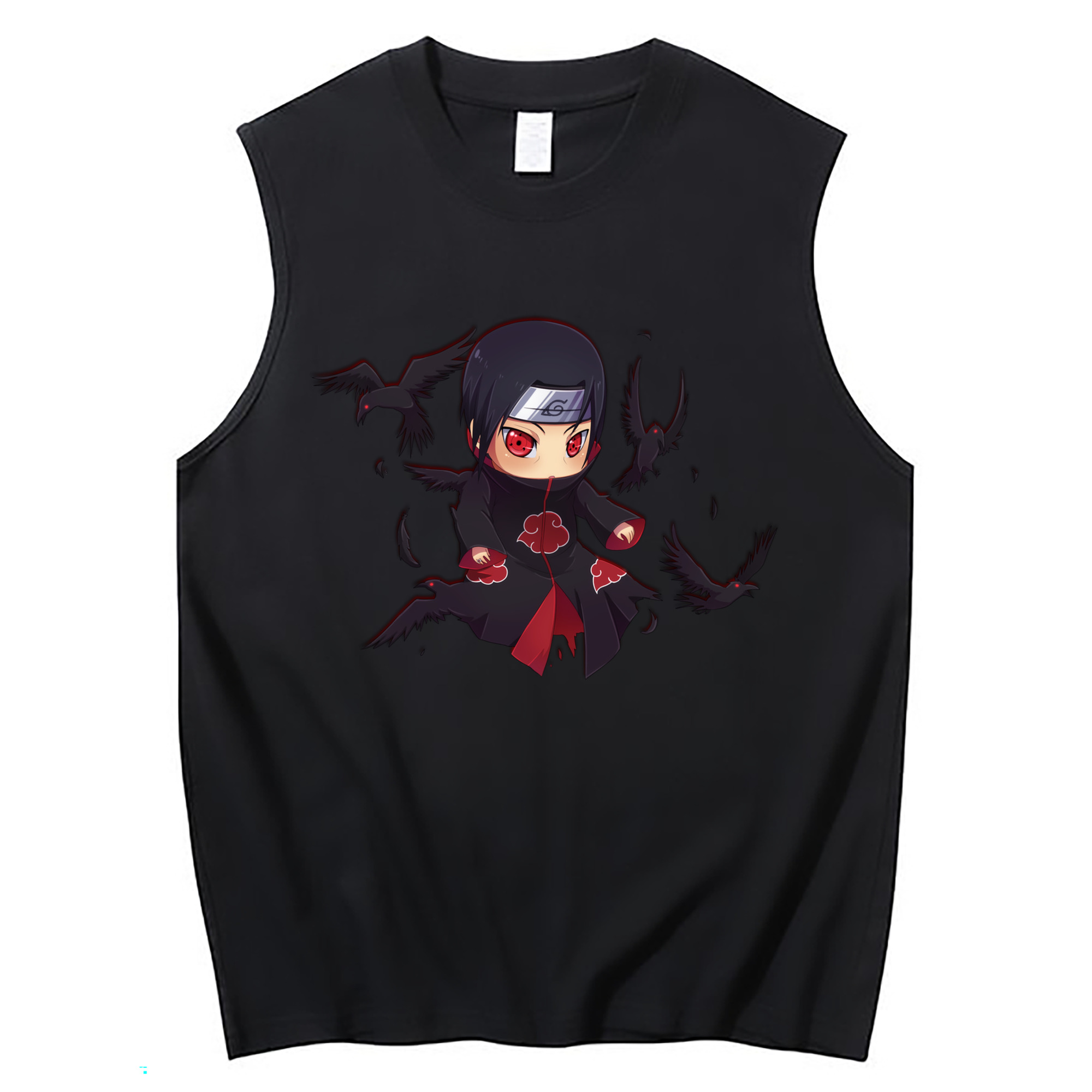 （画像用） NARUTO -ナルト- うちは イタチ Uchiha Itachi コットン100％タンクトップ（フロントプリント）