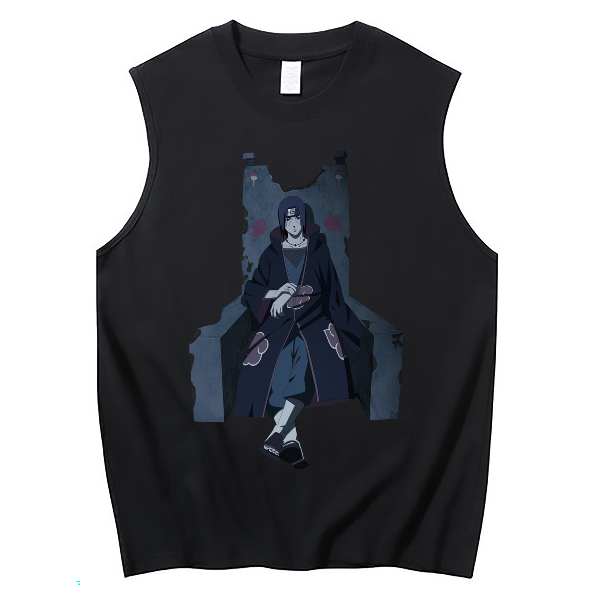 （画像用） NARUTO -ナルト- うちは イタチ Uchiha Itachi コットン100％タンクトップ（フロントプリント）