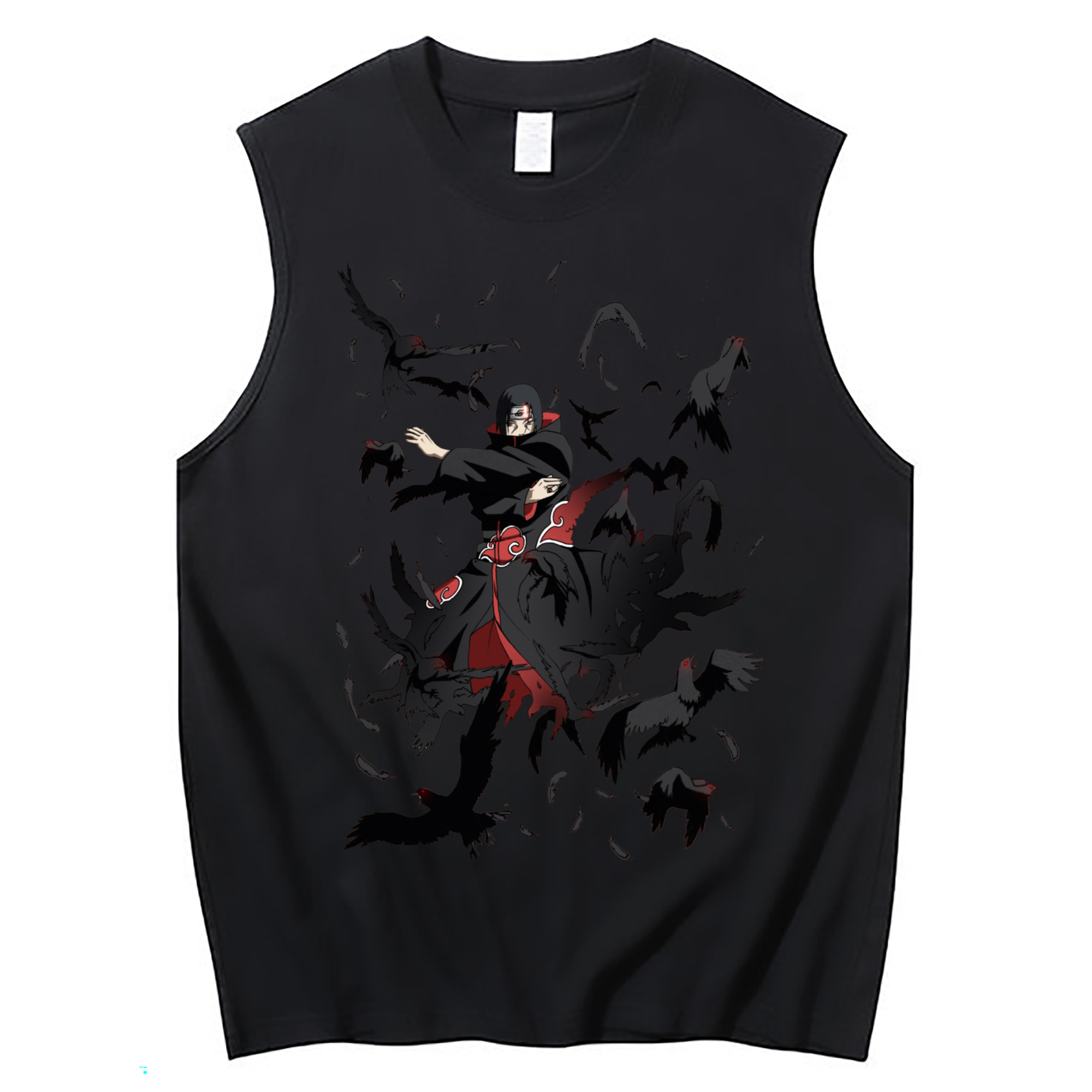 （画像用） NARUTO -ナルト- うちは イタチ Uchiha Itachi コットン100％タンクトップ（フロントプリント）