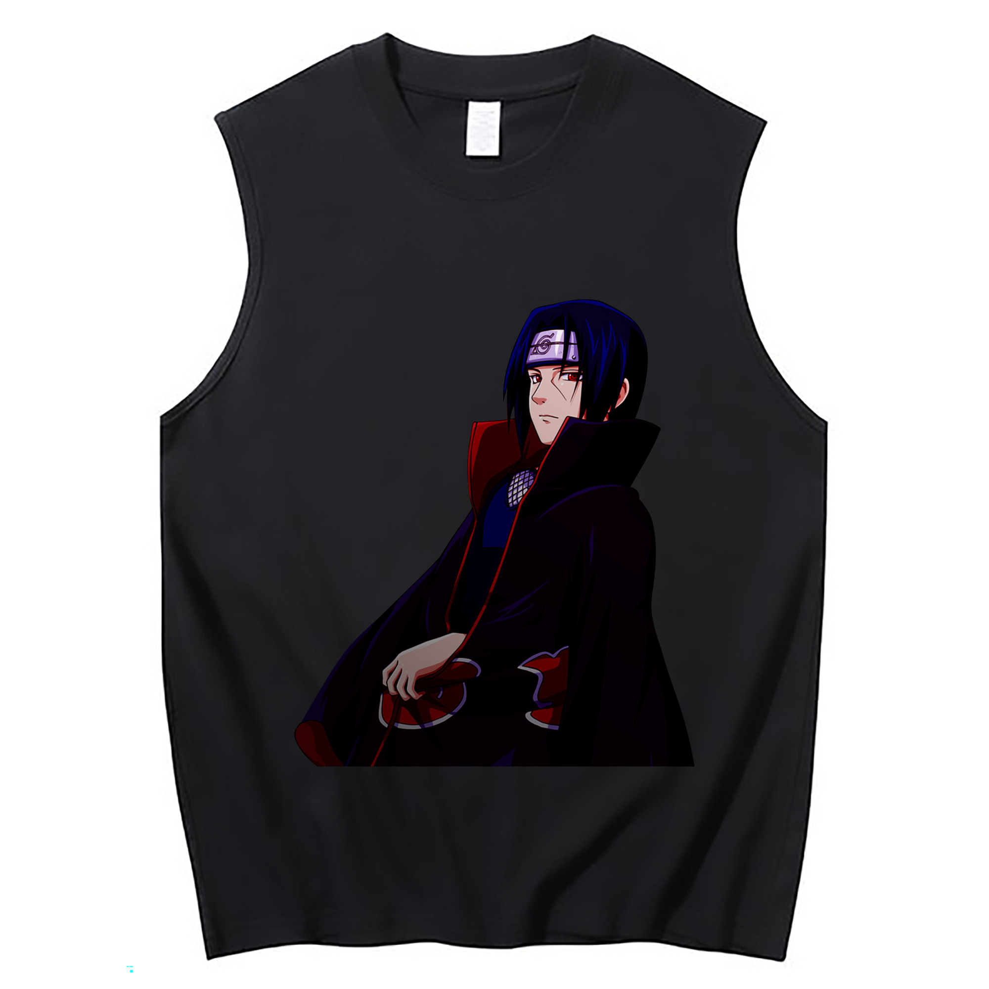 （画像用） NARUTO -ナルト- うちは イタチ Uchiha Itachi コットン100％タンクトップ（フロントプリント）