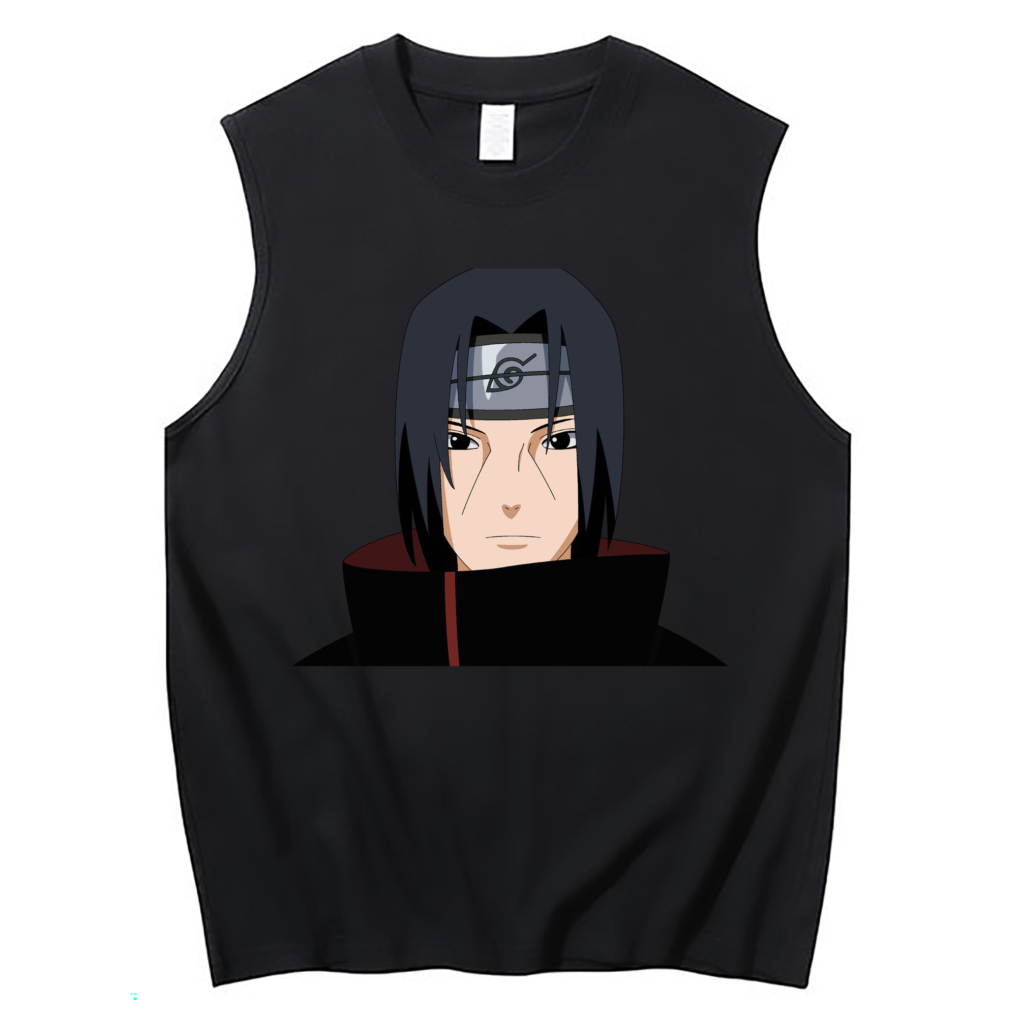 （画像用） NARUTO -ナルト- うちは イタチ Uchiha Itachi コットン100％タンクトップ（フロントプリント）