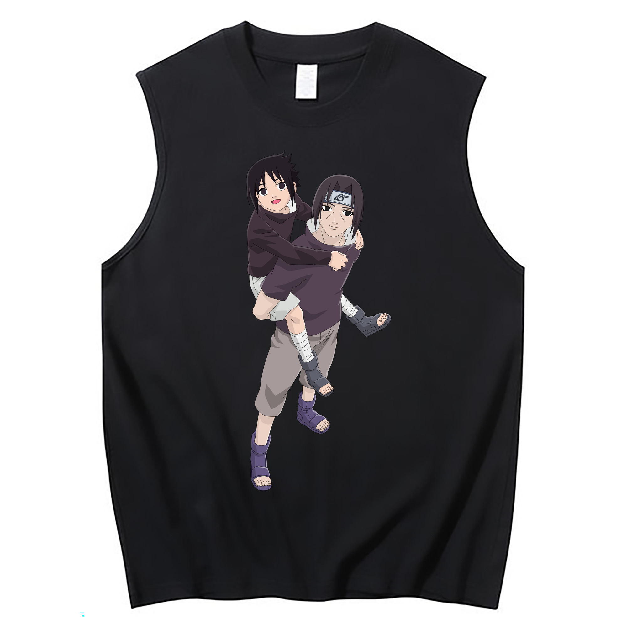 （画像用） NARUTO -ナルト- うちは イタチ Uchiha Itachi コットン100％タンクトップ（フロントプリント）