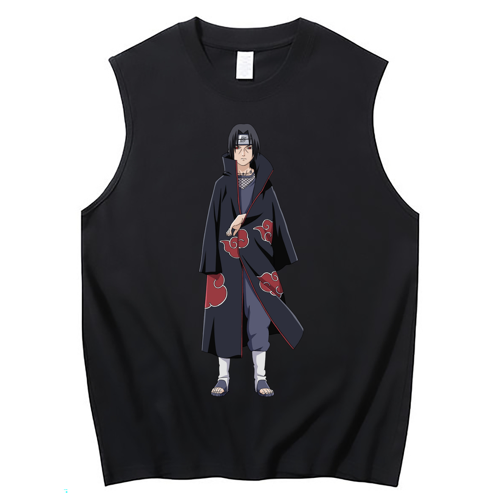（画像用） NARUTO -ナルト- うちは イタチ Uchiha Itachi コットン100％タンクトップ（フロントプリント）