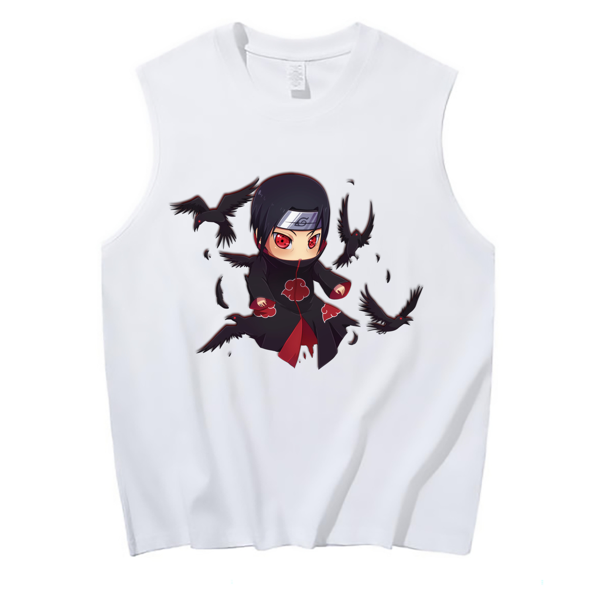 （画像用） NARUTO -ナルト- うちは イタチ Uchiha Itachi コットン100％タンクトップ（フロントプリント）