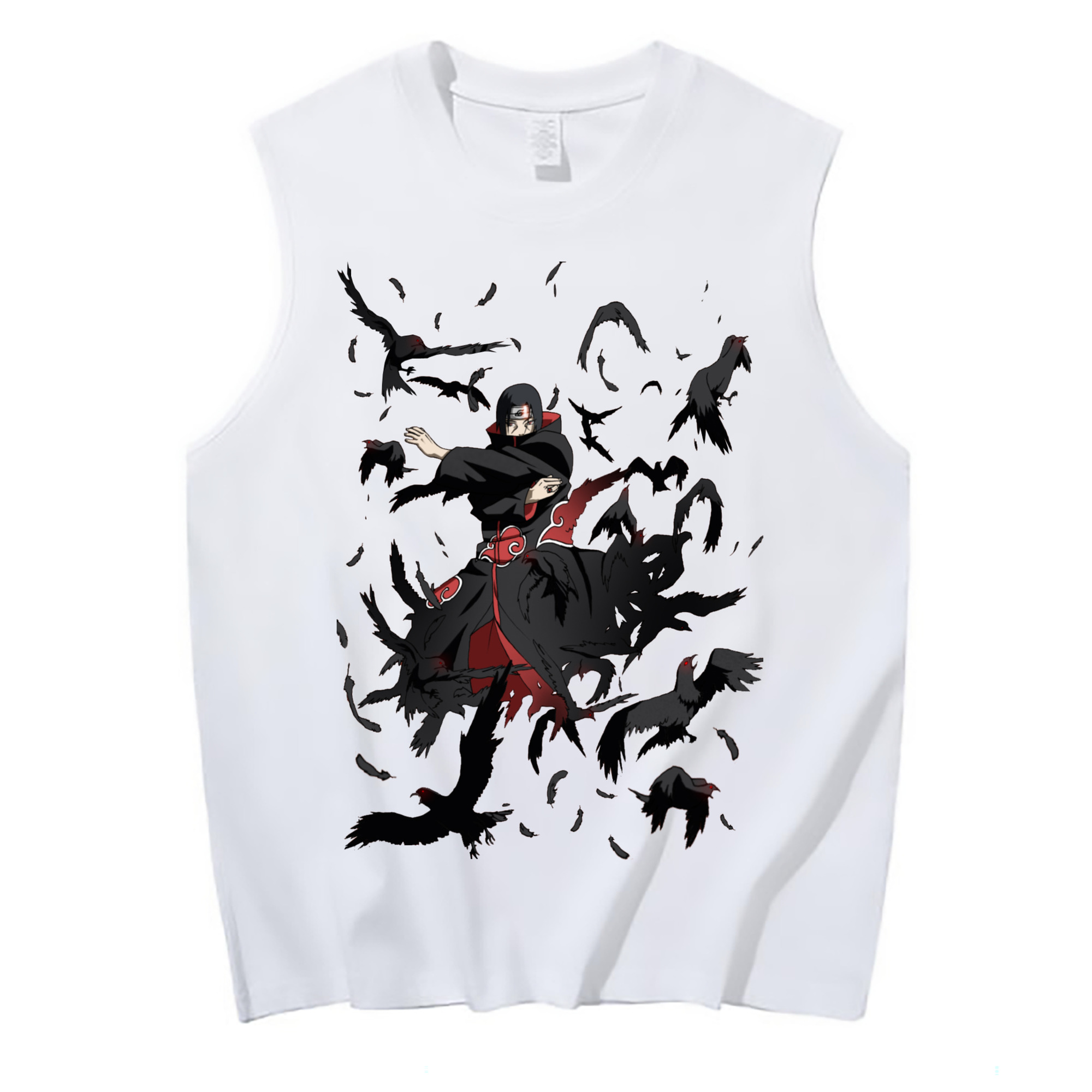 （画像用） NARUTO -ナルト- うちは イタチ Uchiha Itachi コットン100％タンクトップ（フロントプリント）