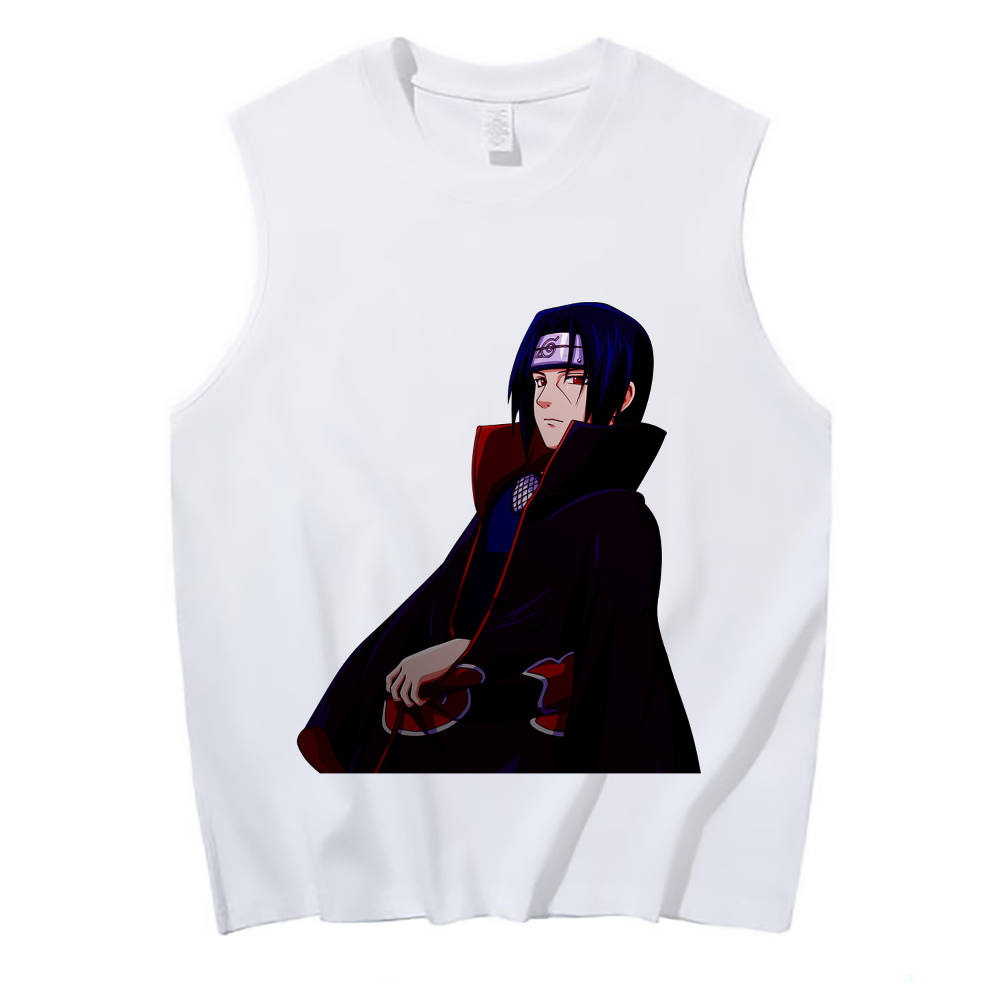 （画像用） NARUTO -ナルト- うちは イタチ Uchiha Itachi コットン100％タンクトップ（フロントプリント）