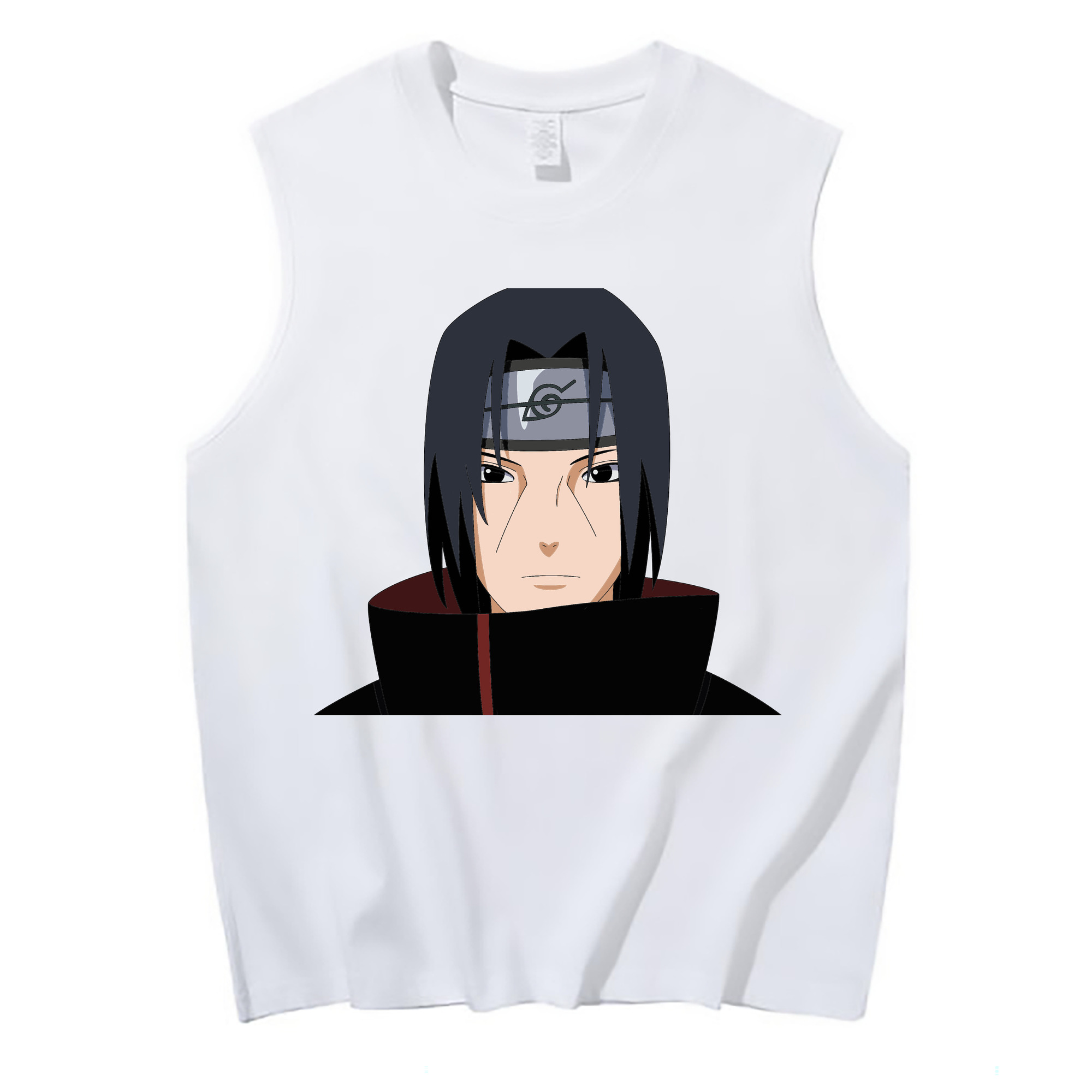 （画像用） NARUTO -ナルト- うちは イタチ Uchiha Itachi コットン100％タンクトップ（フロントプリント）