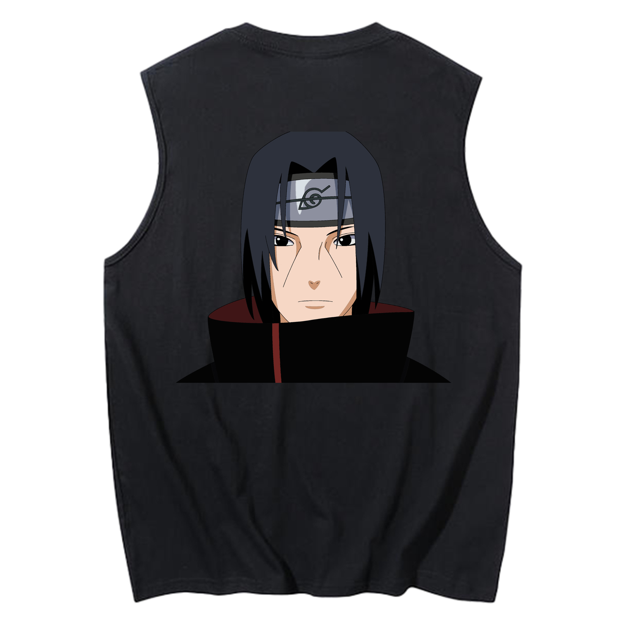 （画像用） NARUTO -ナルト- うちは イタチ Uchiha Itachi コットン100％タンクトップ（背面プリント）