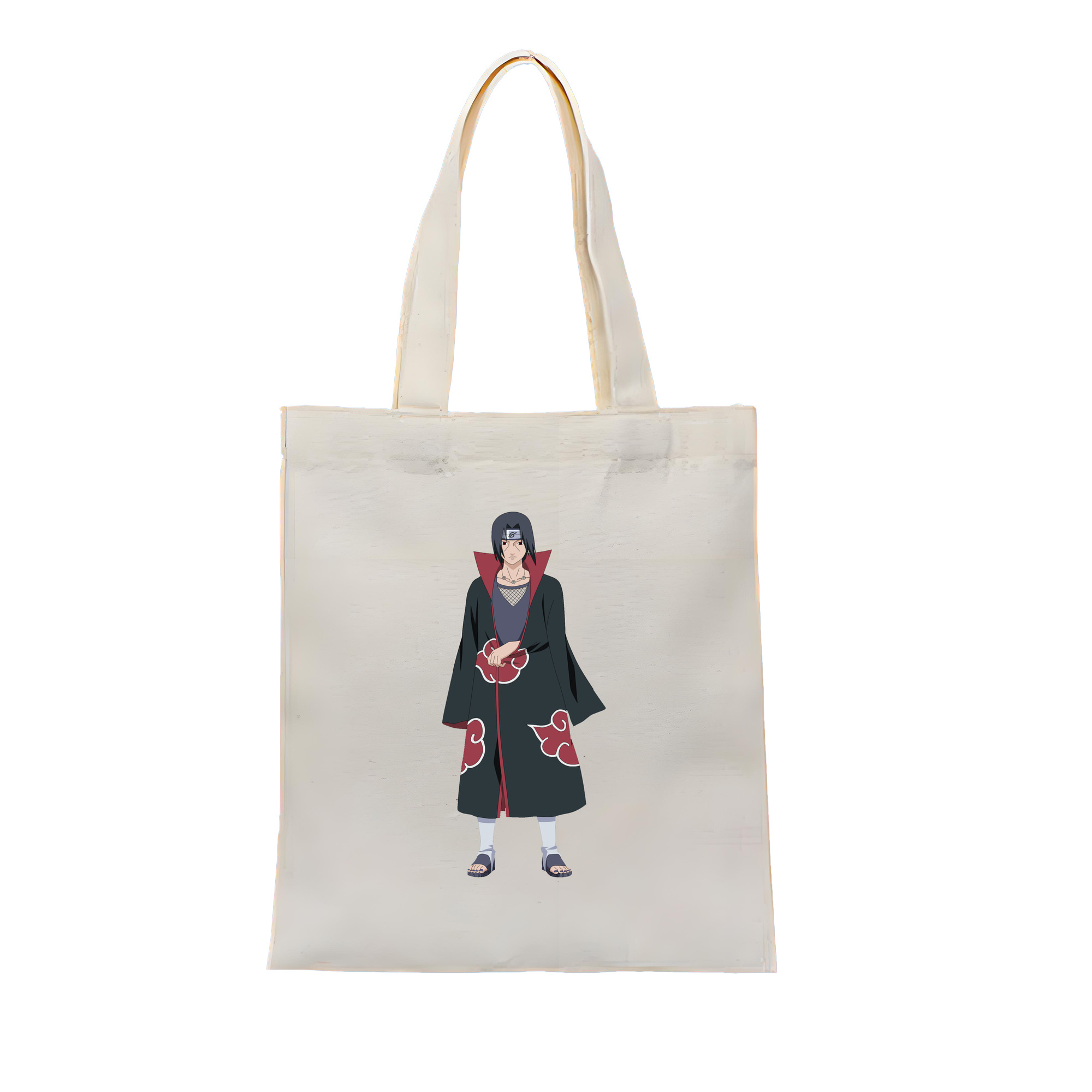 （画像用） NARUTO -ナルト- うちは イタチ Uchiha Itachi 縦型キャンバス生地手提げバッグ　トートバッグ
