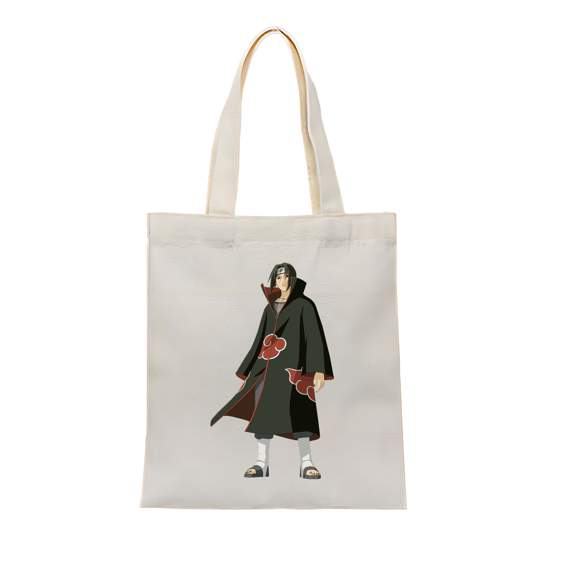 （画像用） NARUTO -ナルト- うちは イタチ Uchiha Itachi 縦型キャンバス生地手提げバッグ　トートバッグ