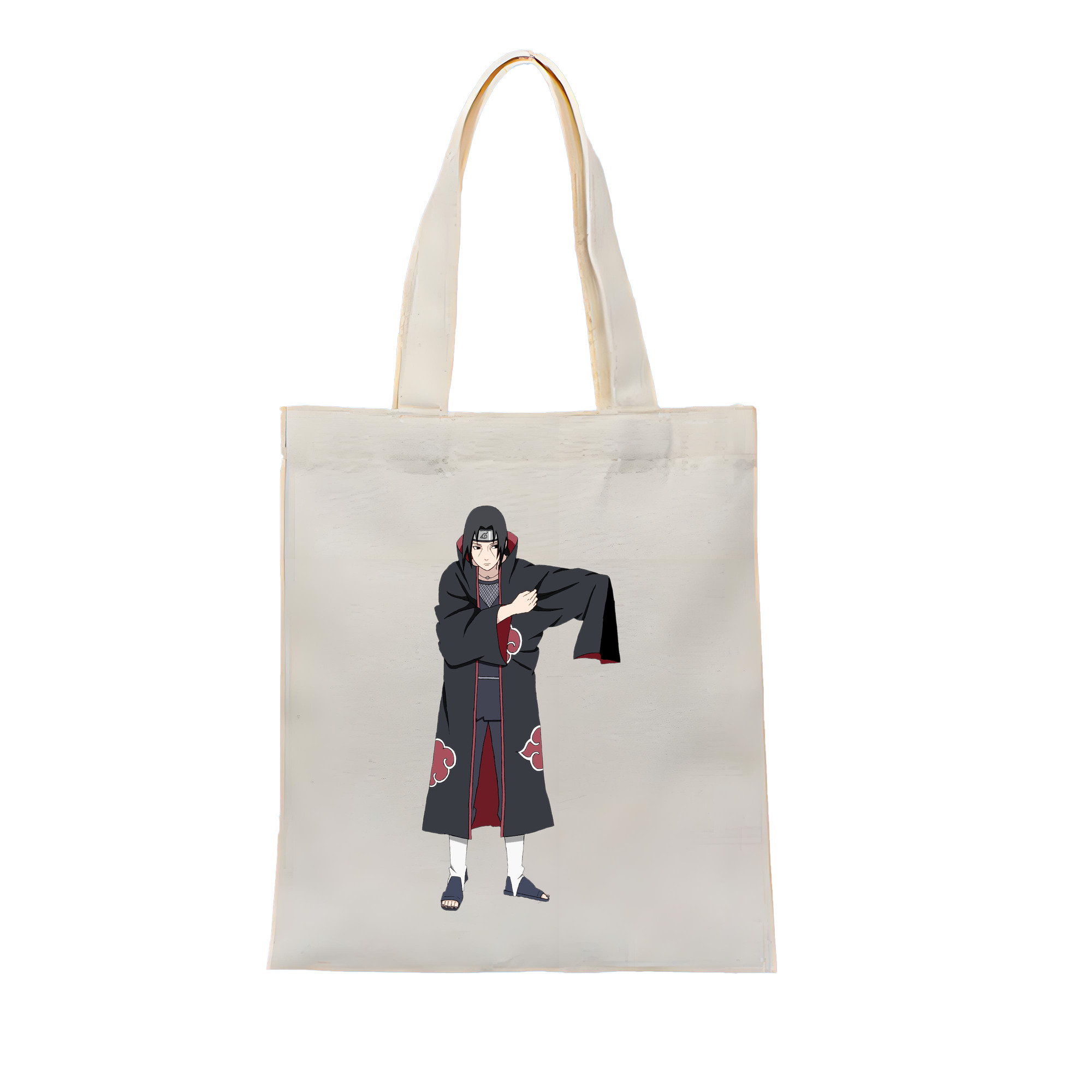 （画像用） NARUTO -ナルト- うちは イタチ Uchiha Itachi 縦型キャンバス生地手提げバッグ　トートバッグ