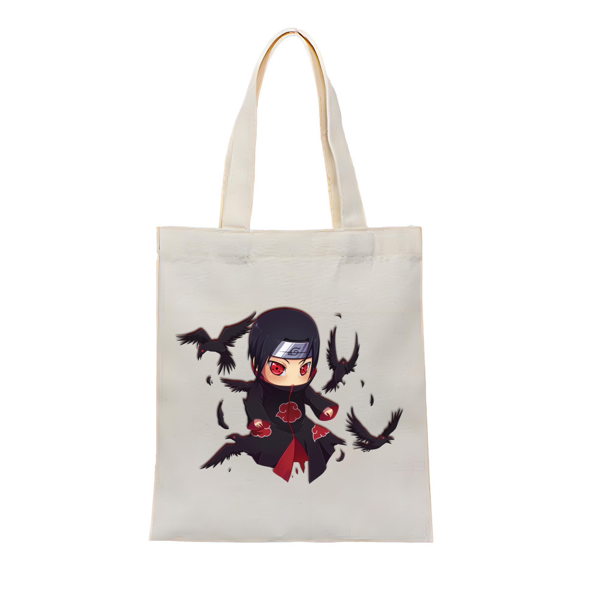 （画像用） NARUTO -ナルト- うちは イタチ Uchiha Itachi 縦型キャンバス生地手提げバッグ　トートバッグ
