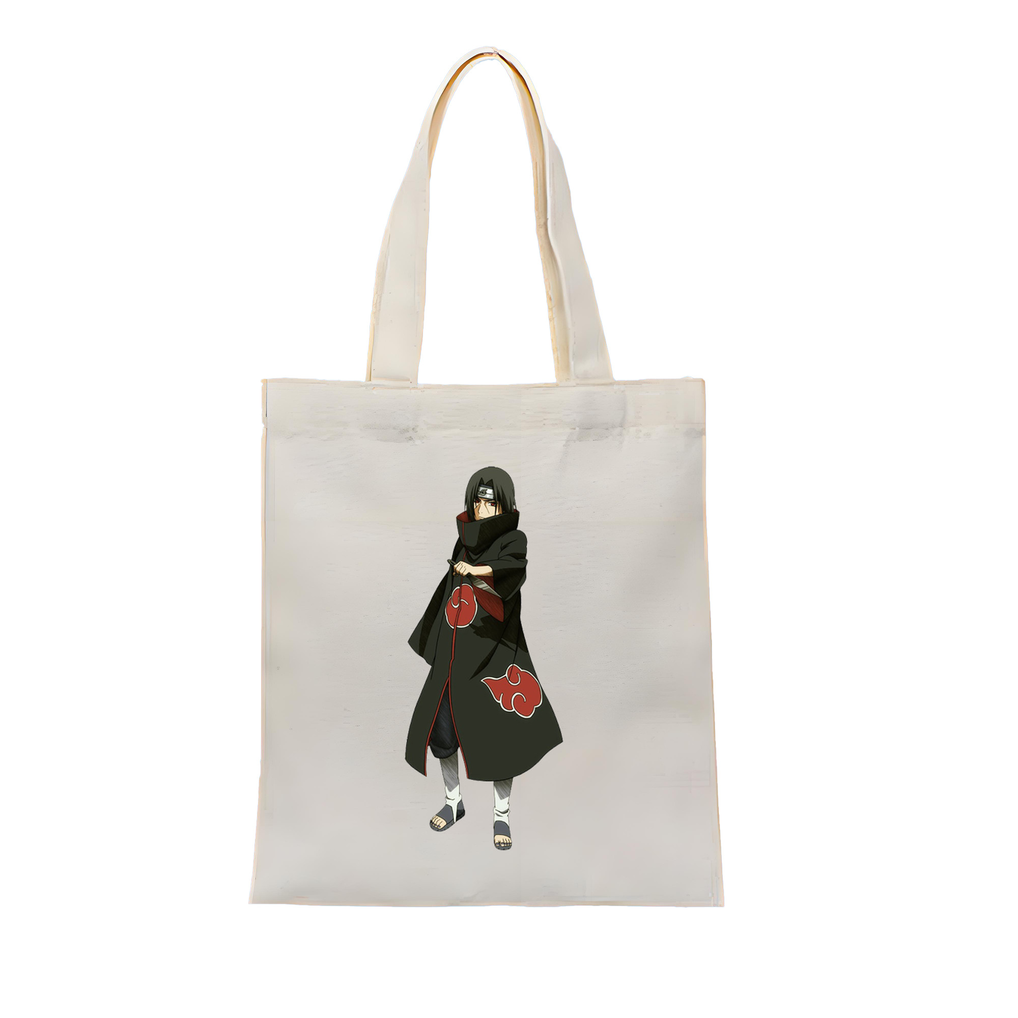 （画像用） NARUTO -ナルト- うちは イタチ Uchiha Itachi 縦型キャンバス生地手提げバッグ　トートバッグ