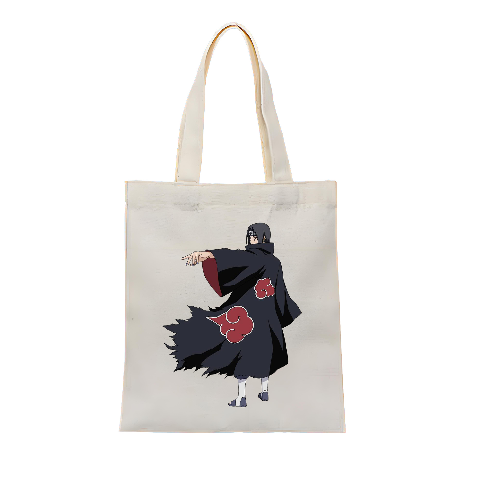 （画像用） NARUTO -ナルト- うちは イタチ Uchiha Itachi 縦型キャンバス生地手提げバッグ　トートバッグ