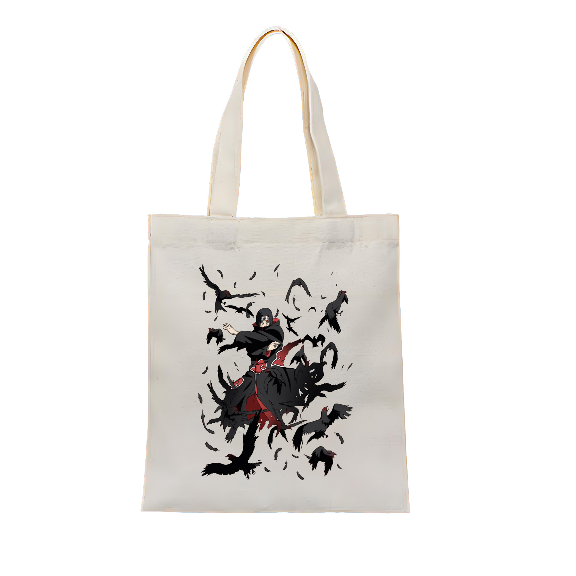 （画像用） NARUTO -ナルト- うちは イタチ Uchiha Itachi 縦型キャンバス生地手提げバッグ　トートバッグ