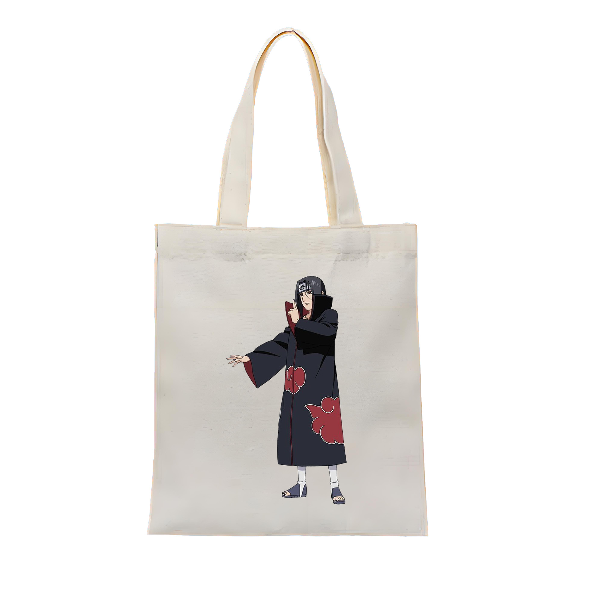 （画像用） NARUTO -ナルト- うちは イタチ Uchiha Itachi 縦型キャンバス生地手提げバッグ　トートバッグ