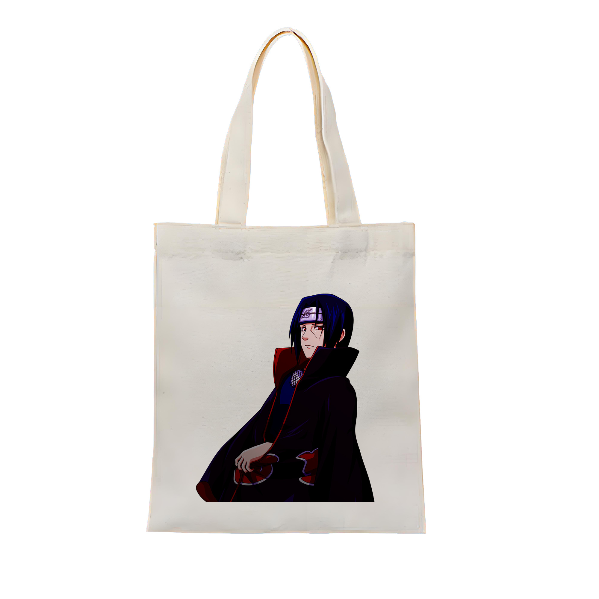 （画像用） NARUTO -ナルト- うちは イタチ Uchiha Itachi 縦型キャンバス生地手提げバッグ　トートバッグ