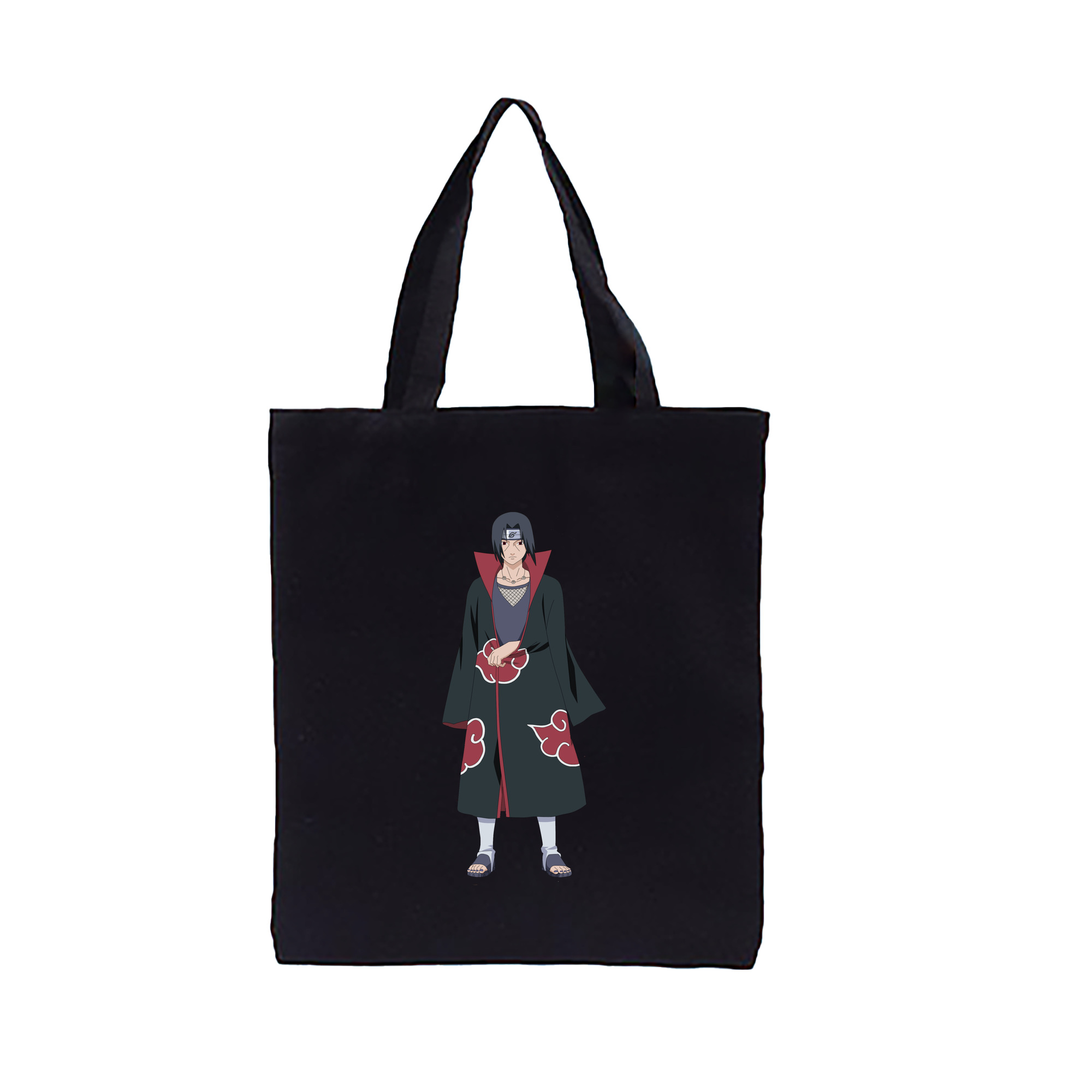 （画像用） NARUTO -ナルト- うちは イタチ Uchiha Itachi 縦型キャンバス生地手提げバッグ　トートバッグ