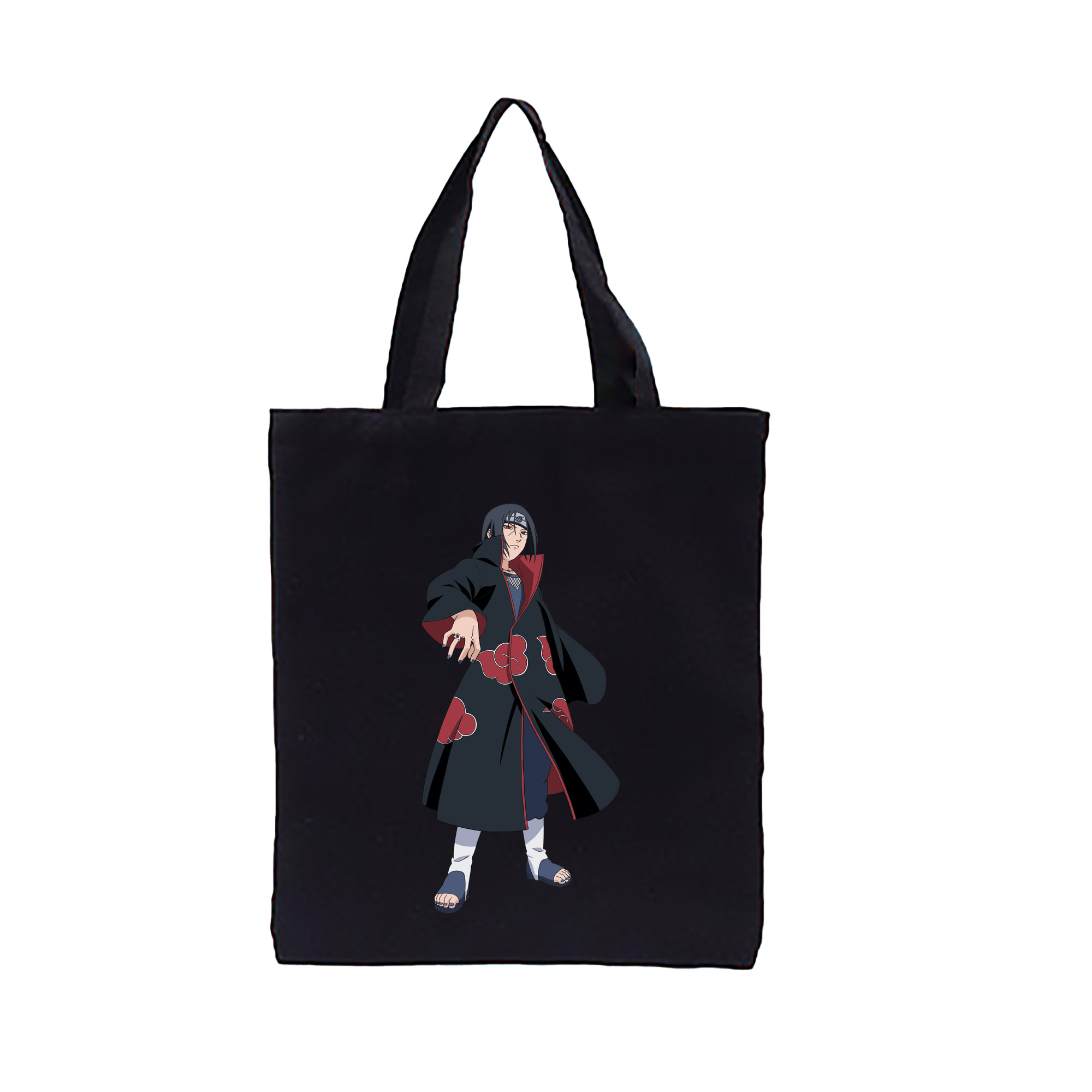 （画像用） NARUTO -ナルト- うちは イタチ Uchiha Itachi 縦型キャンバス生地手提げバッグ　トートバッグ