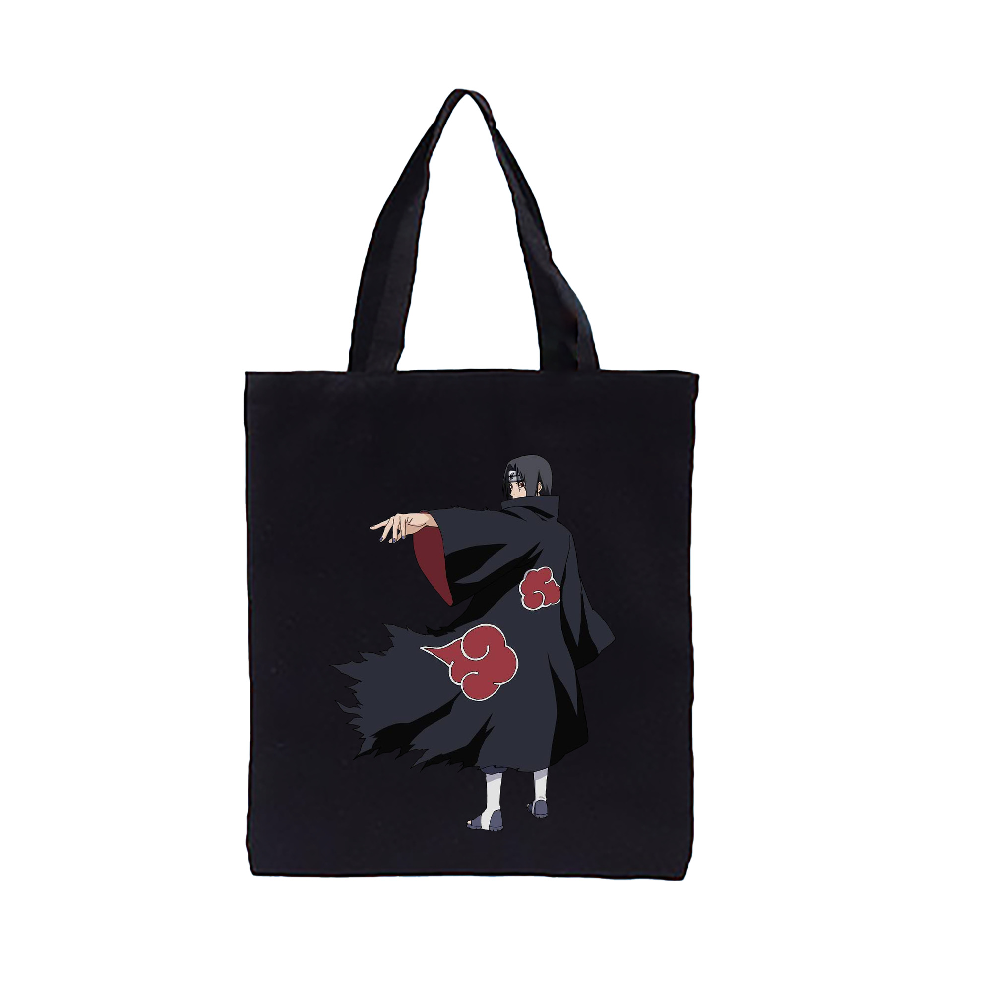 （画像用） NARUTO -ナルト- うちは イタチ Uchiha Itachi 縦型キャンバス生地手提げバッグ　トートバッグ
