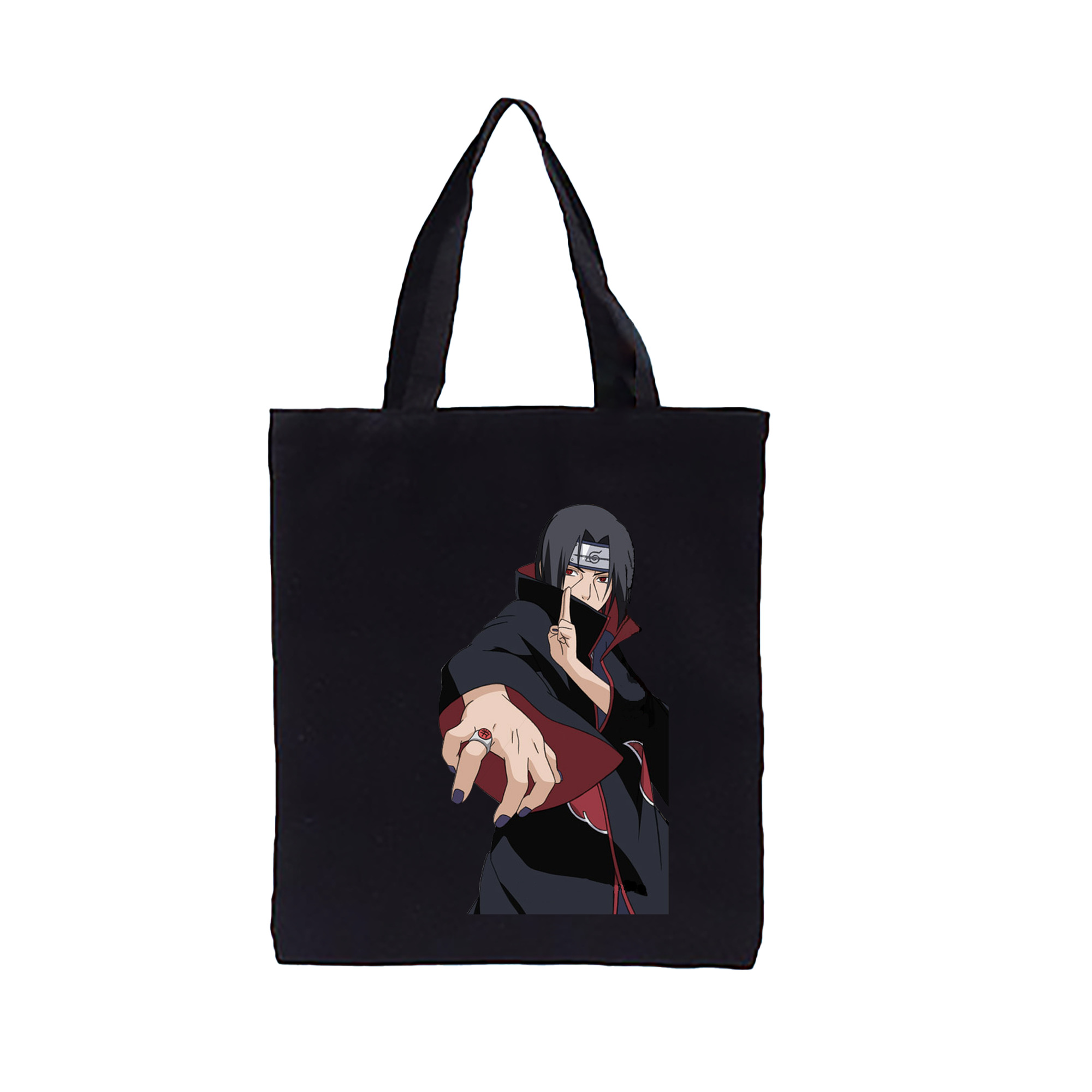（画像用） NARUTO -ナルト- うちは イタチ Uchiha Itachi 縦型キャンバス生地手提げバッグ　トートバッグ