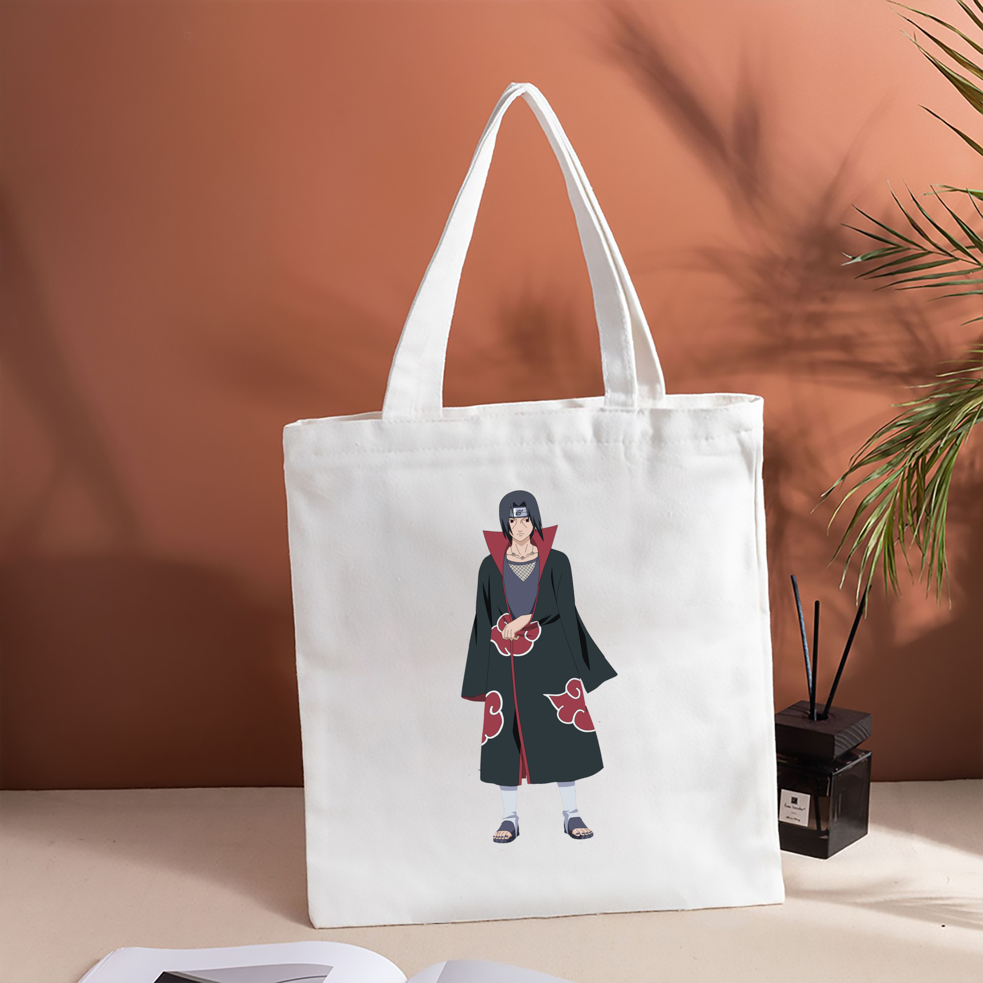 NARUTO -ナルト- うちは イタチ Uchiha Itachi 縦型キャンバス生地手提げバッグ　トートバッグ