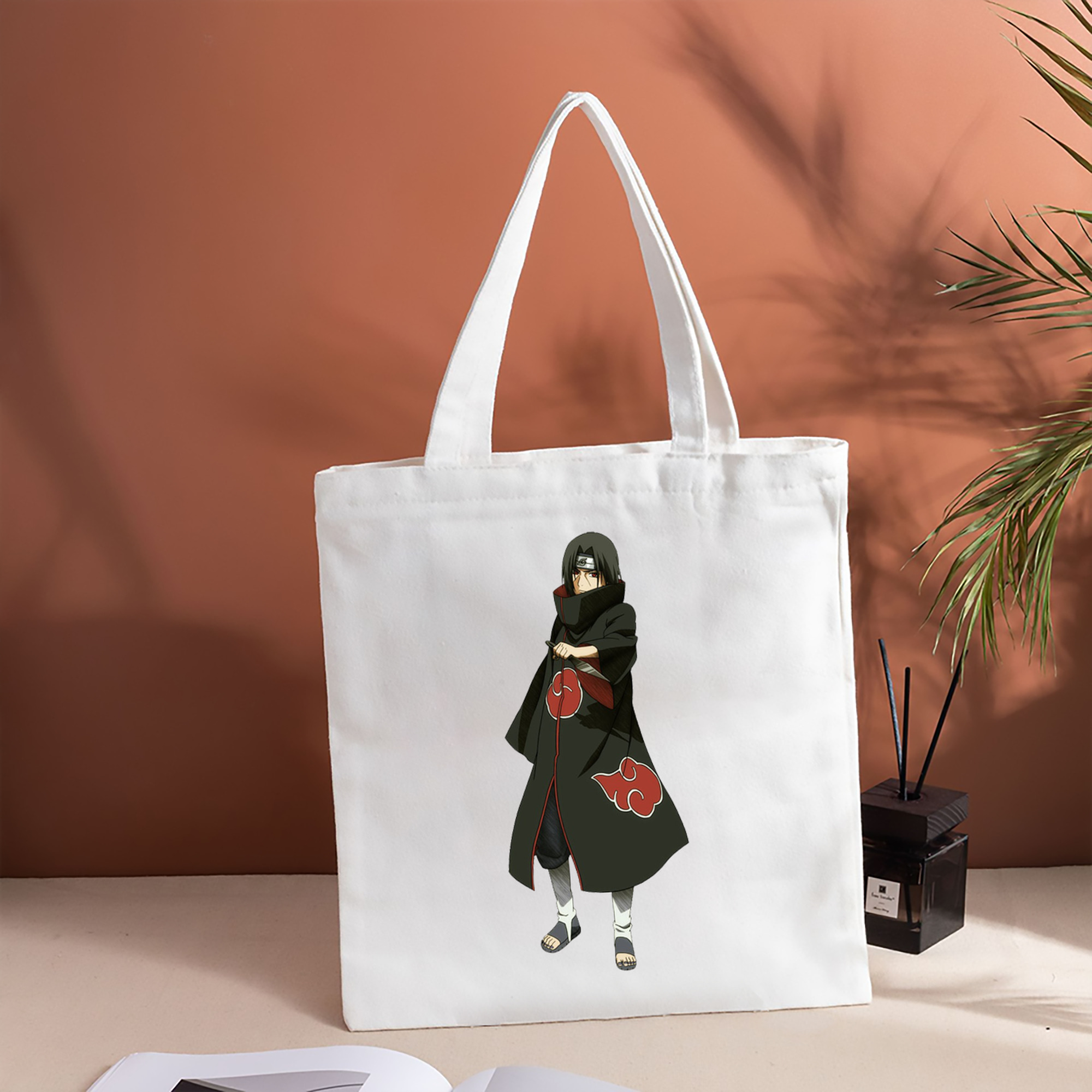 NARUTO -ナルト- うちは イタチ Uchiha Itachi 縦型キャンバス生地手提げバッグ　トートバッグ