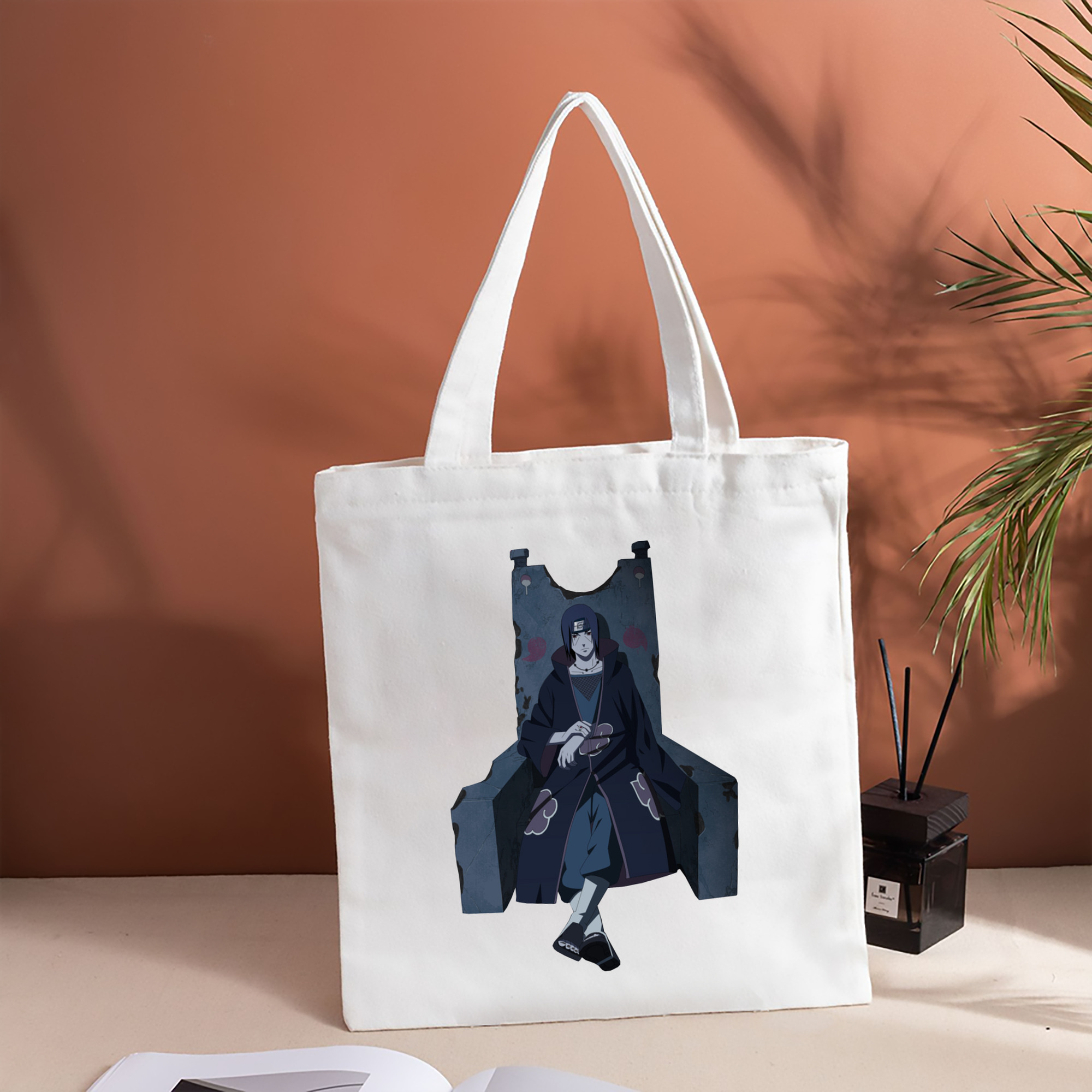 NARUTO -ナルト- うちは イタチ Uchiha Itachi 縦型キャンバス生地手提げバッグ　トートバッグ