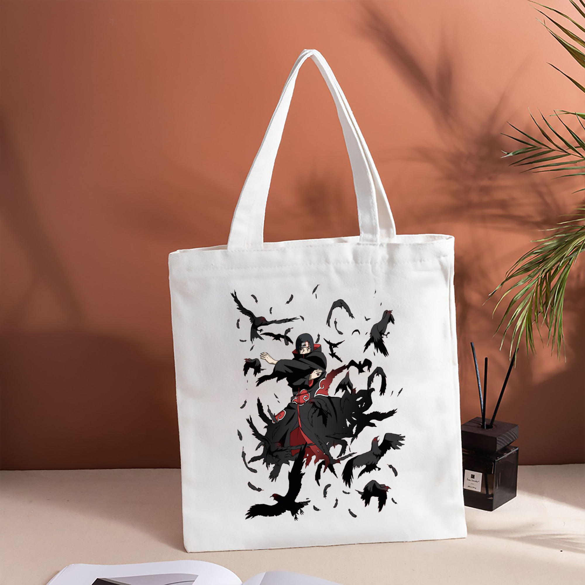 NARUTO -ナルト- うちは イタチ Uchiha Itachi 縦型キャンバス生地手提げバッグ　トートバッグ