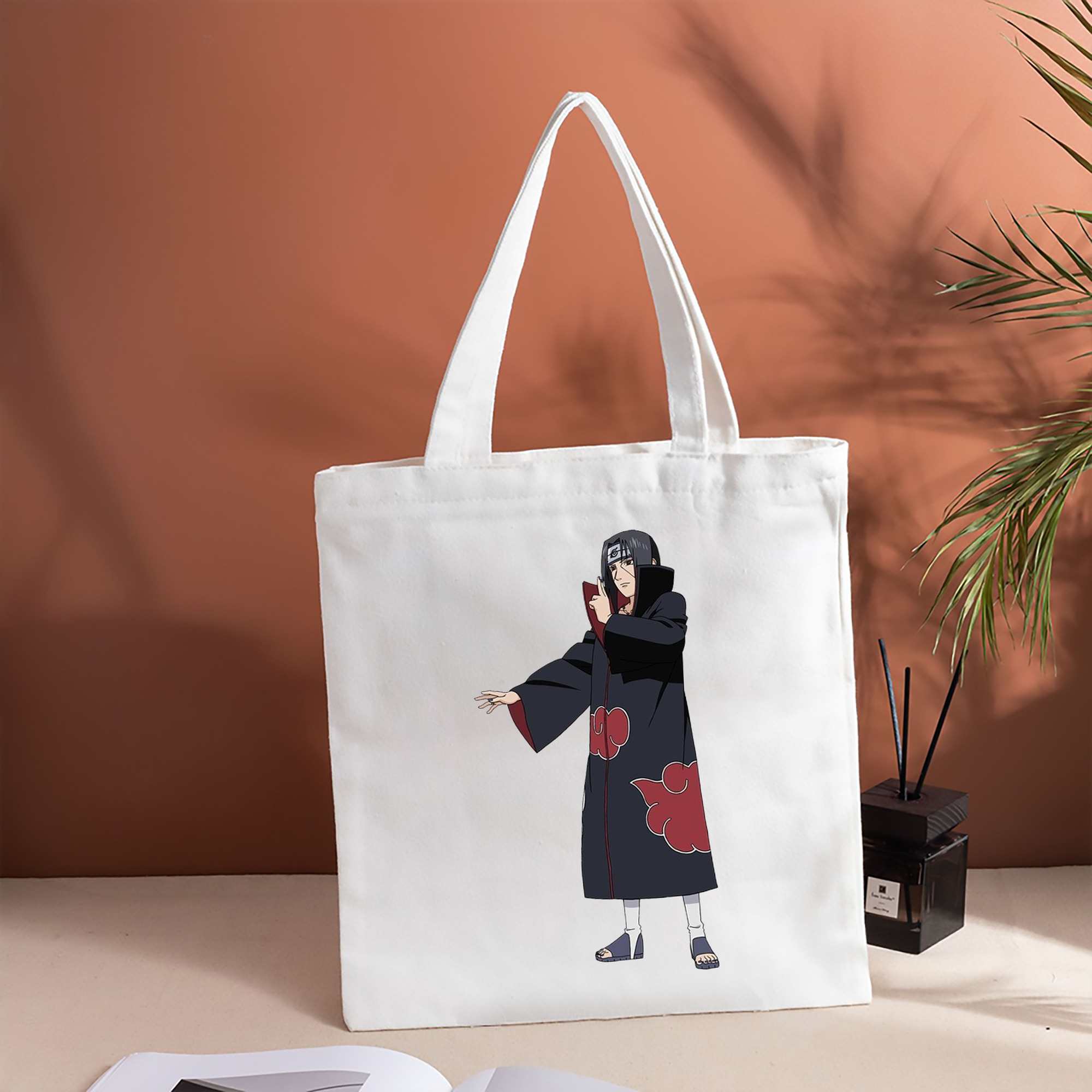 NARUTO -ナルト- うちは イタチ Uchiha Itachi 縦型キャンバス生地手提げバッグ　トートバッグ