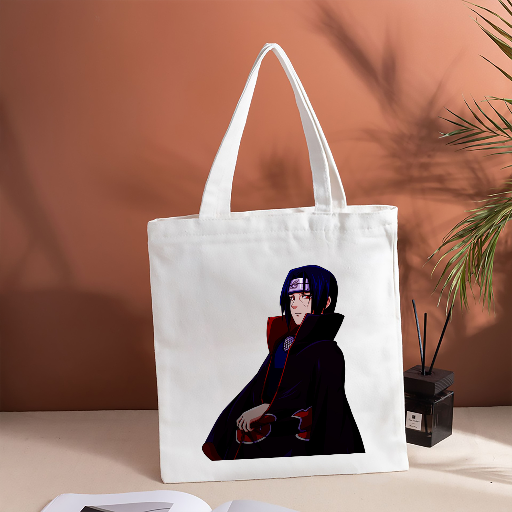 NARUTO -ナルト- うちは イタチ Uchiha Itachi 縦型キャンバス生地手提げバッグ　トートバッグ