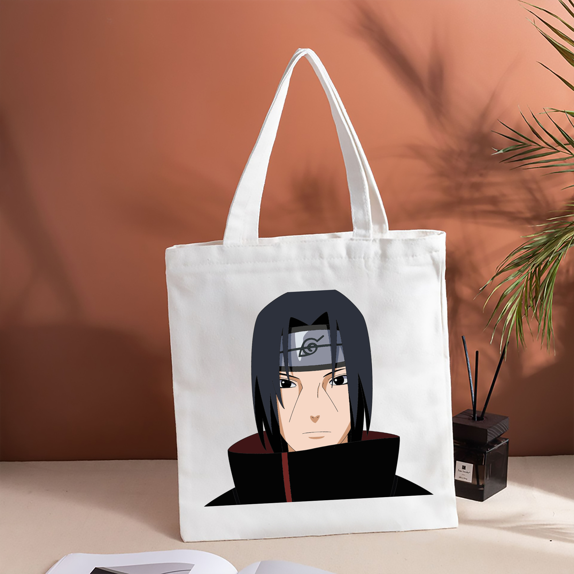 NARUTO -ナルト- うちは イタチ Uchiha Itachi 縦型キャンバス生地手提げバッグ　トートバッグ