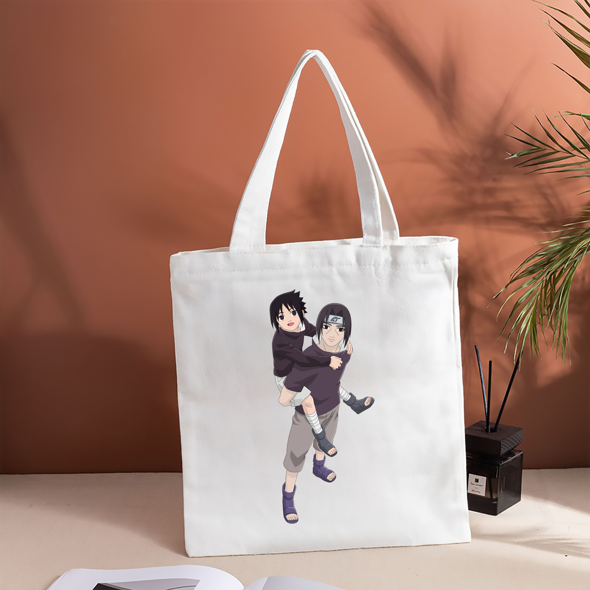 NARUTO -ナルト- うちは イタチ Uchiha Itachi 縦型キャンバス生地手提げバッグ　トートバッグ