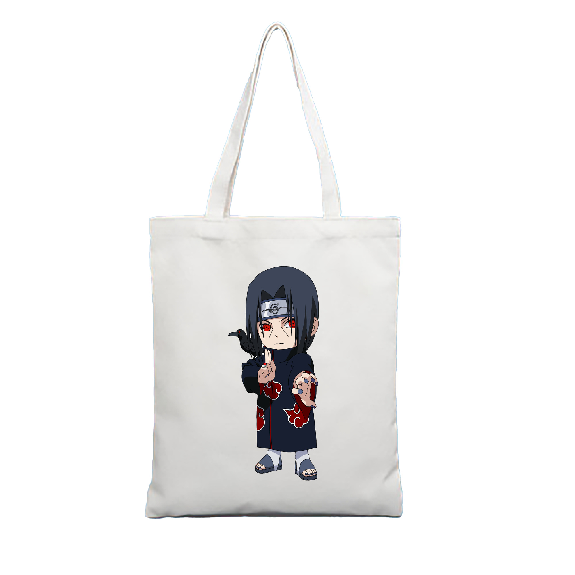 （画像用） NARUTO -ナルト- うちは イタチ Uchiha Itachi 縦型キャンバス生地手提げバッグ　トートバッグ