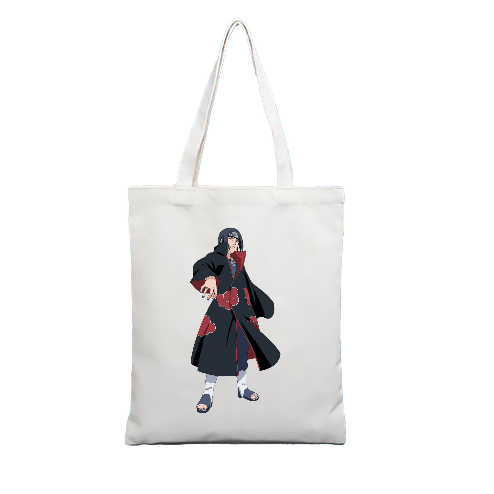 （画像用） NARUTO -ナルト- うちは イタチ Uchiha Itachi 縦型キャンバス生地手提げバッグ　トートバッグ