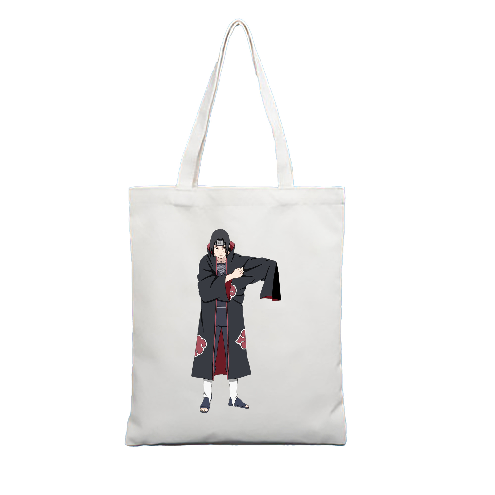（画像用） NARUTO -ナルト- うちは イタチ Uchiha Itachi 縦型キャンバス生地手提げバッグ　トートバッグ