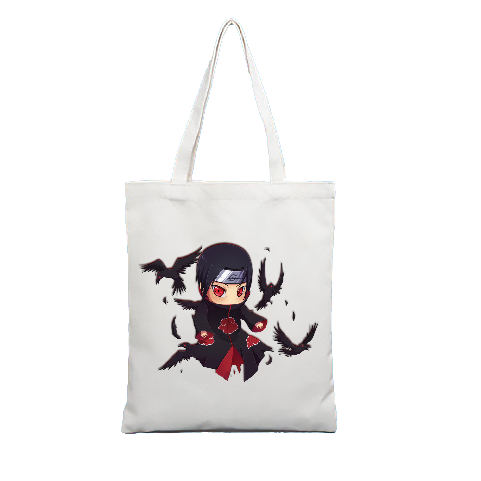 （画像用） NARUTO -ナルト- うちは イタチ Uchiha Itachi 縦型キャンバス生地手提げバッグ　トートバッグ