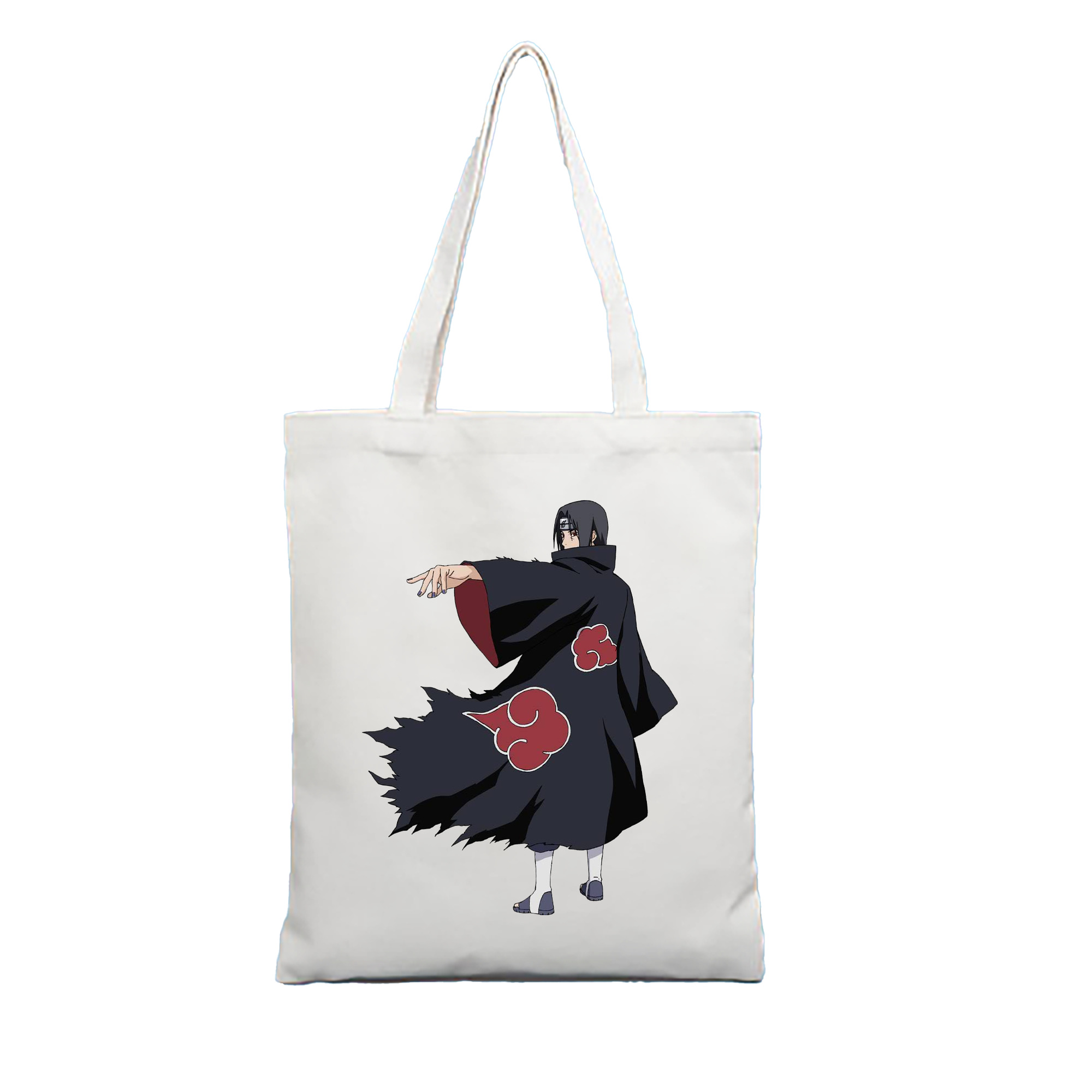 （画像用） NARUTO -ナルト- うちは イタチ Uchiha Itachi 縦型キャンバス生地手提げバッグ　トートバッグ