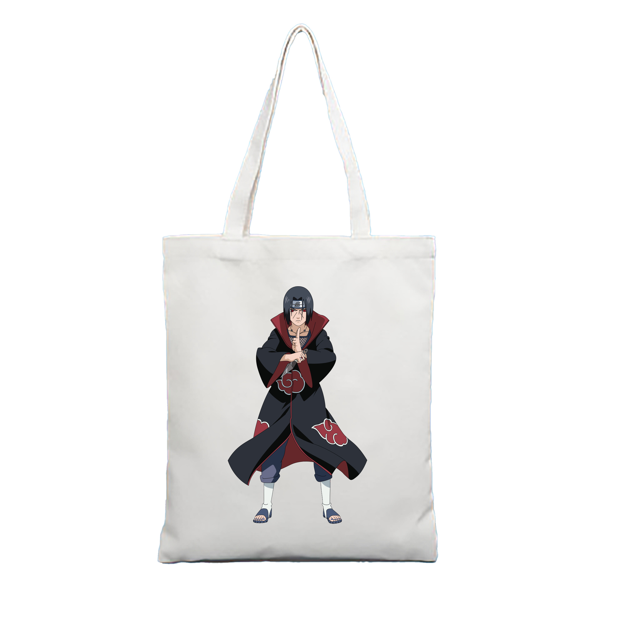 （画像用） NARUTO -ナルト- うちは イタチ Uchiha Itachi 縦型キャンバス生地手提げバッグ　トートバッグ
