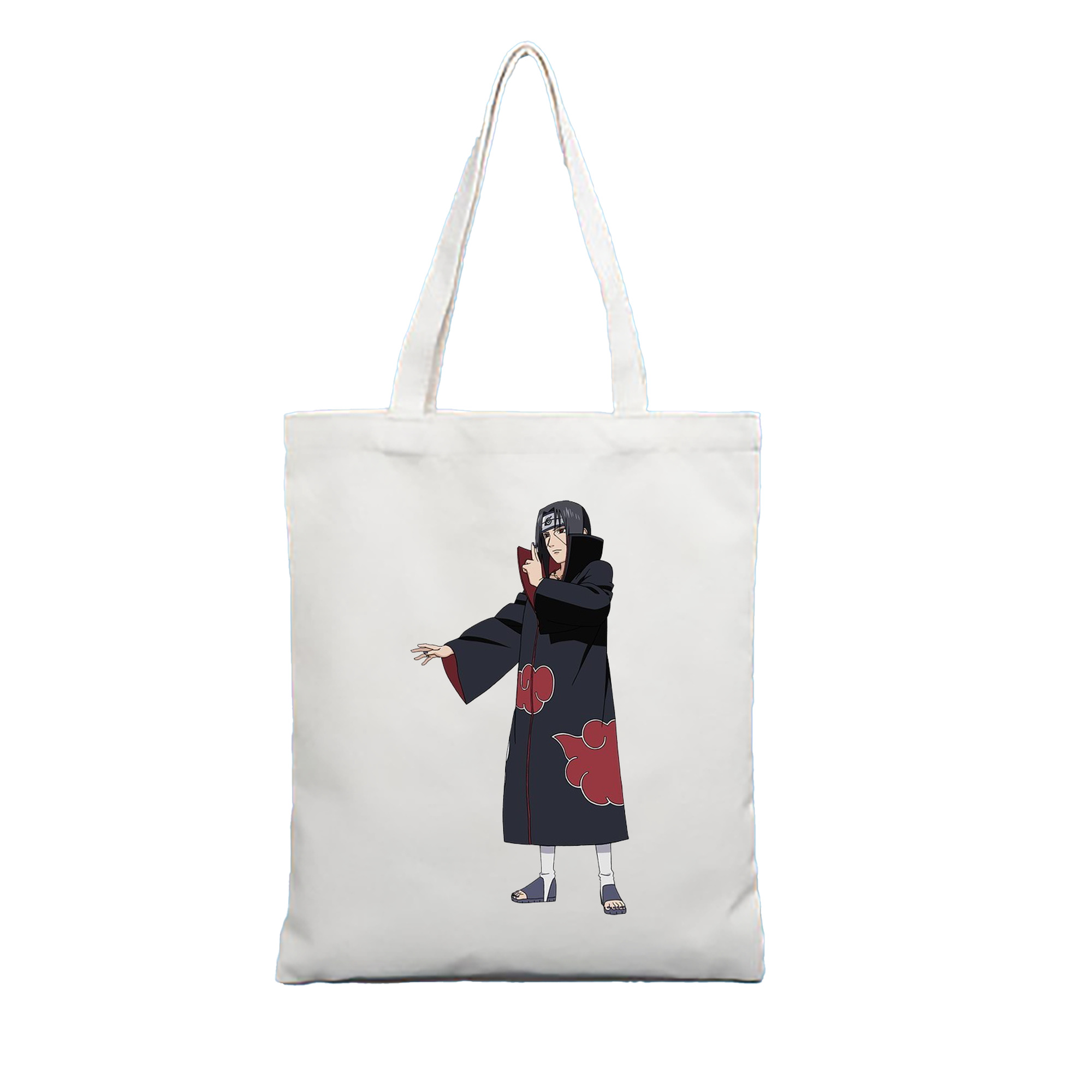 （画像用） NARUTO -ナルト- うちは イタチ Uchiha Itachi 縦型キャンバス生地手提げバッグ　トートバッグ